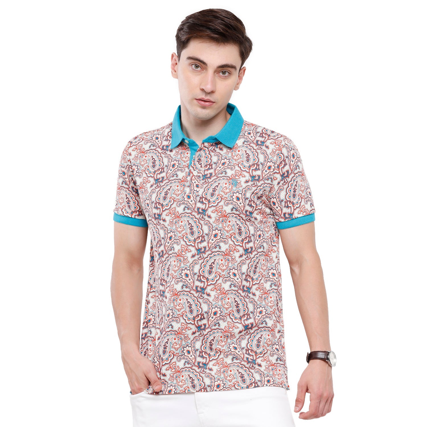 Swiss Club Mens Printed Half Sleeve Slim Fit T-Shirt (STAG - 205 B SF P) T-shirt Swiss Club 