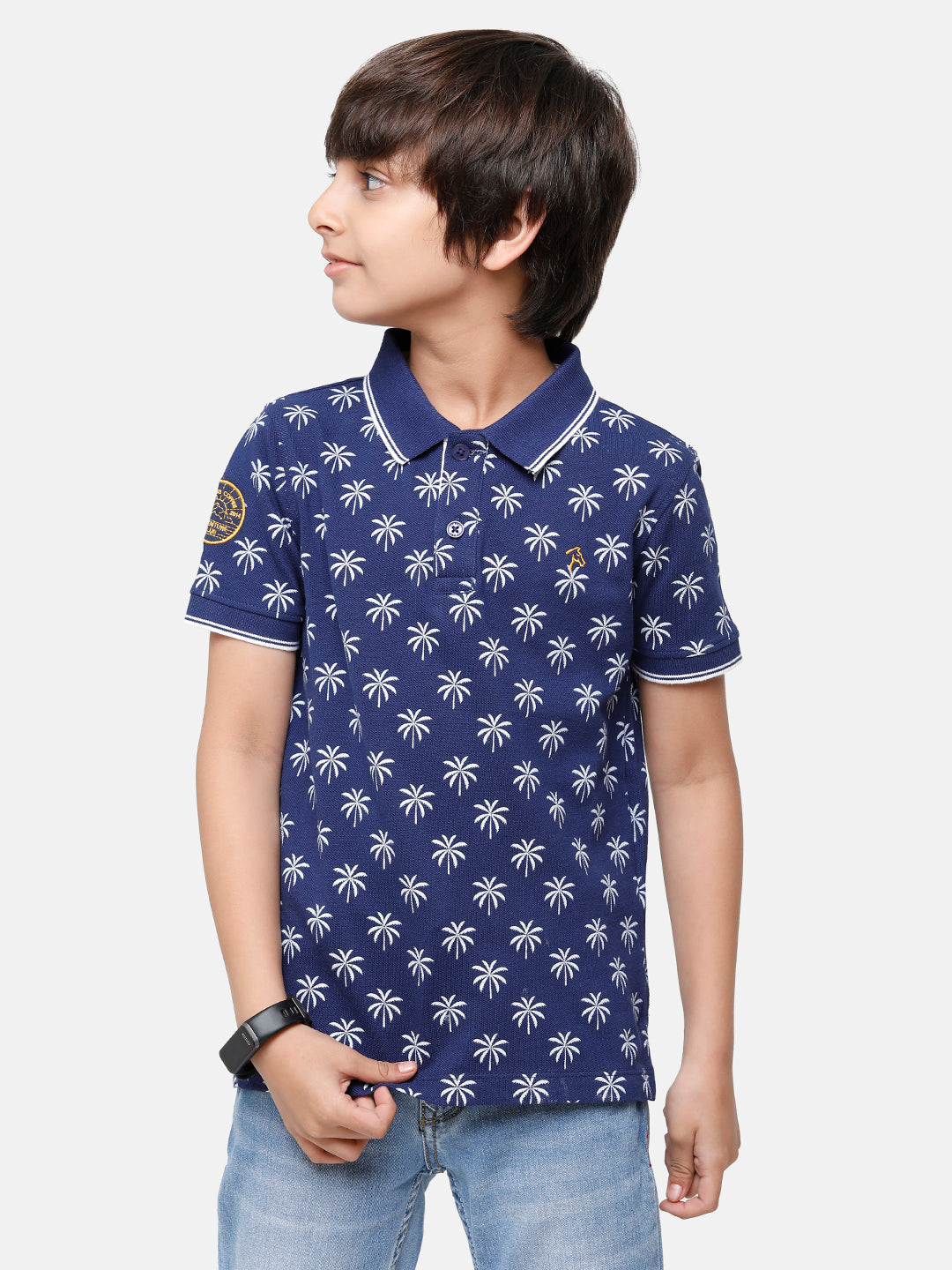 CP Boys Blue Slim Fit Polo Neck T-Shirt T-shirt Classic Polo 