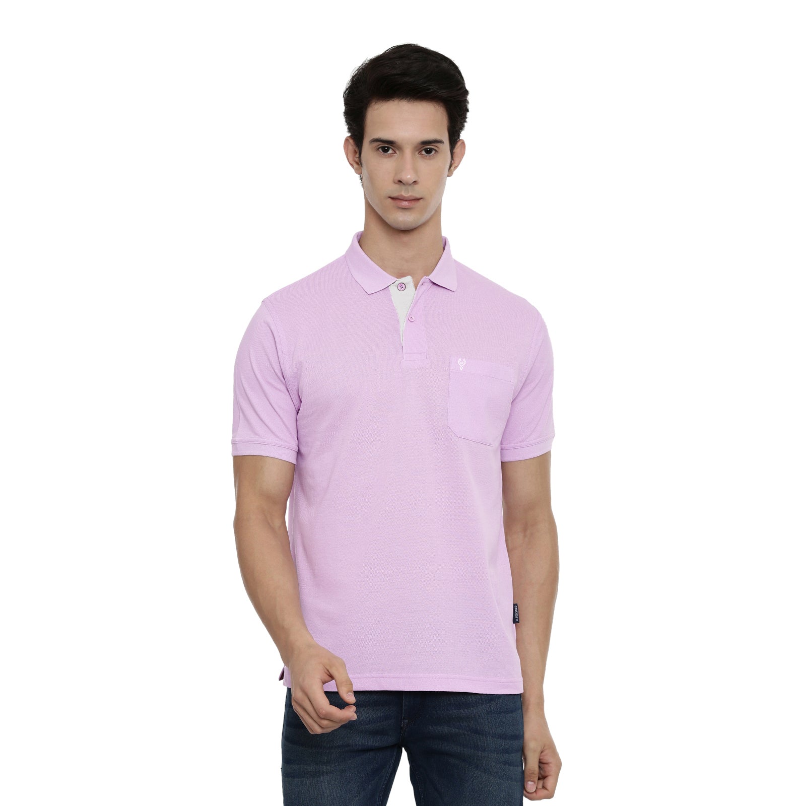 Classic polo Men's Polo Neck Mild Purple Authentic Fit T-shirt