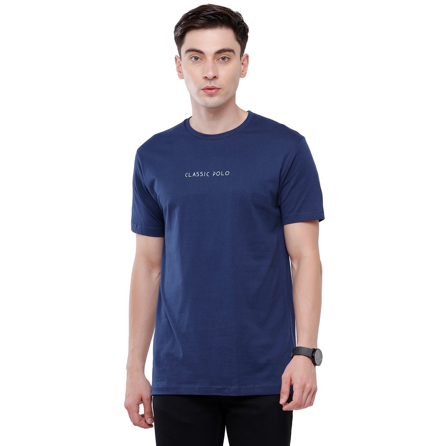 Classic polo Men's Basic Solid Single Jersey Crew Half Sleeve Slim Fit T-Shirt ( Trio Pack) - Ceres - 05 Classic Polo 