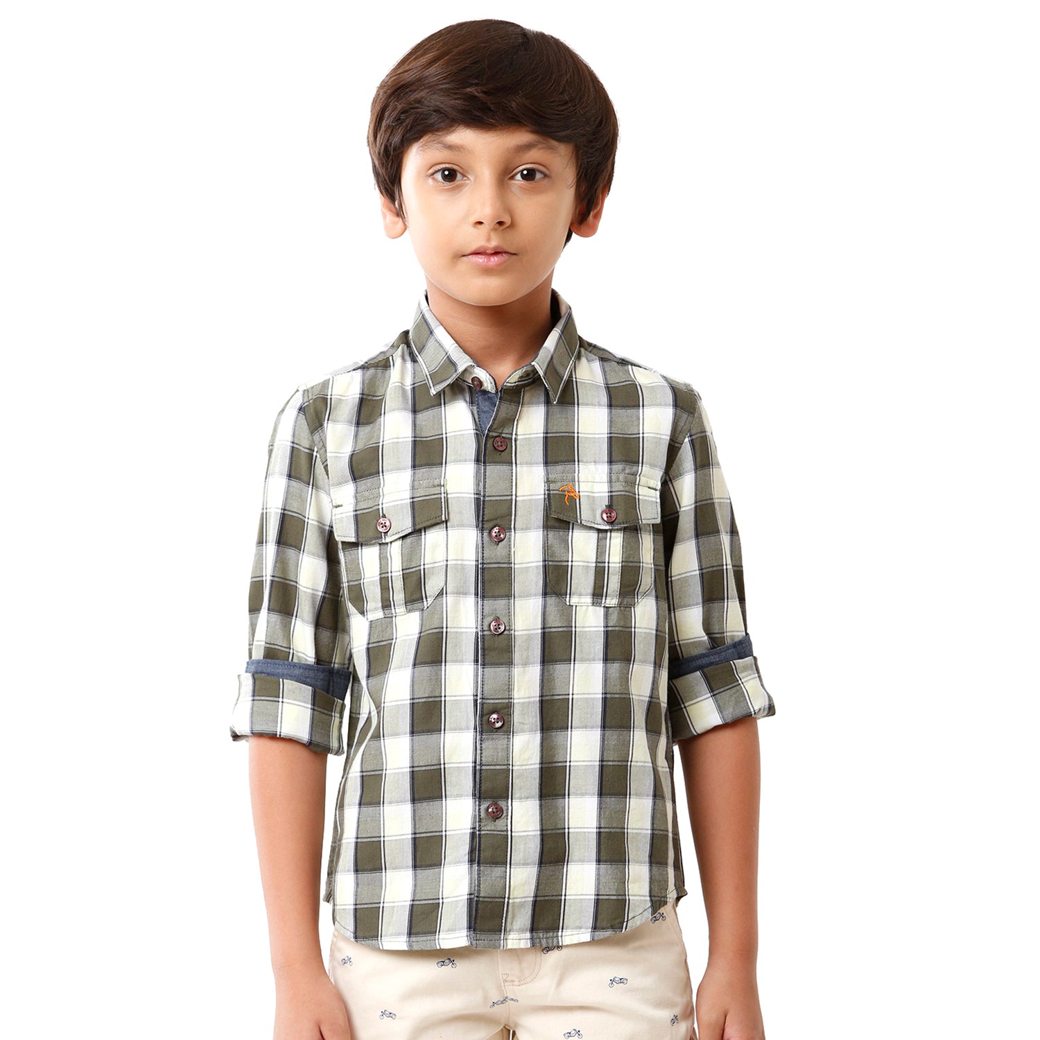 Classic Polo Bro Boys Checked Full Sleeve Slim Fit Multicolor Shirt - BBSH S1 16 B Shirts Classic Polo 