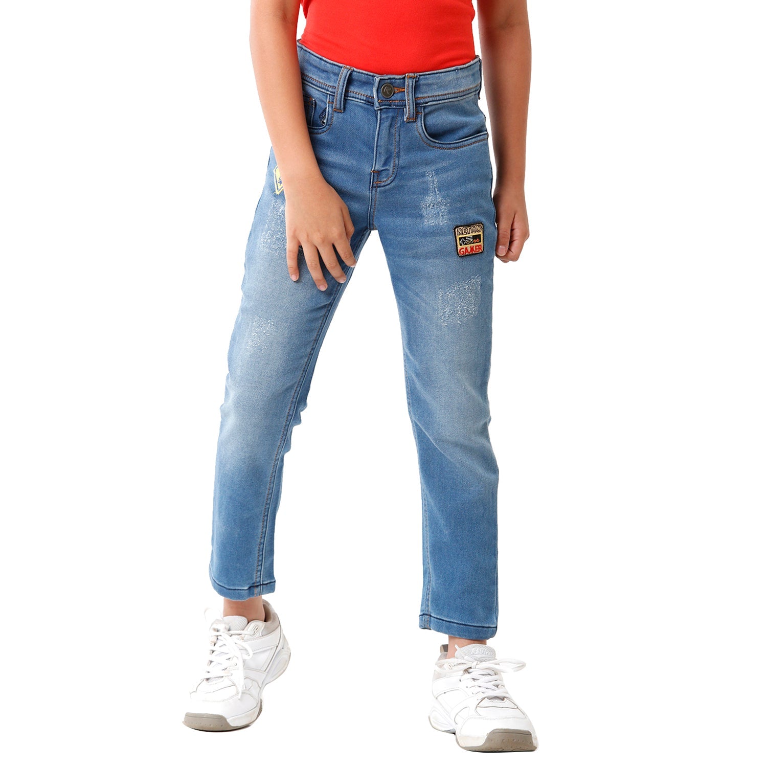 Classic Polo Bro Boys Solid Slim Fit Light Blue Color Denim Jeans - BBD S1 02A Jeans Classic Polo 