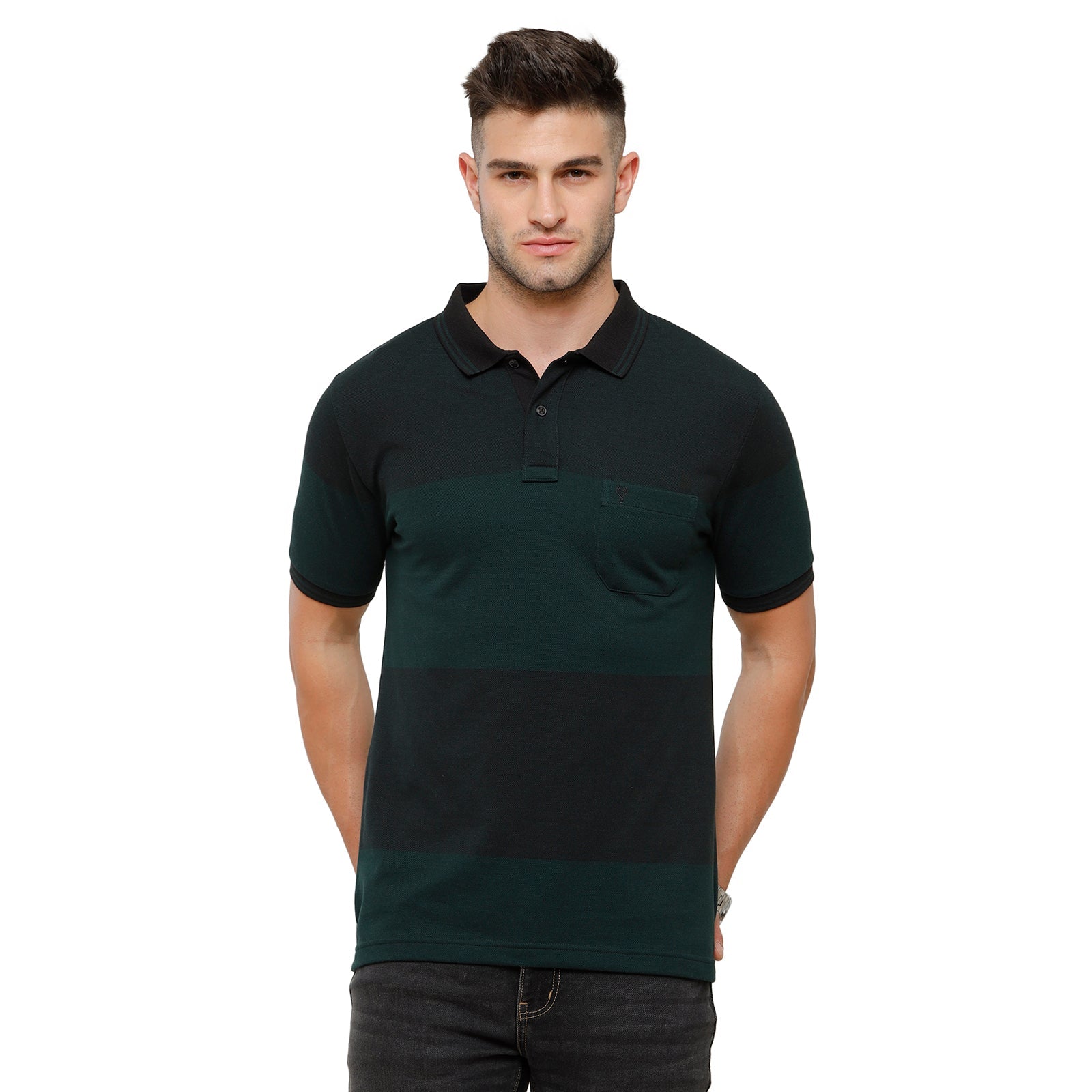 Classic Polo Mens Stripes Half Sleeve Slim Fit T-Shirt ADORE - 162 A T-shirt Classic Polo 