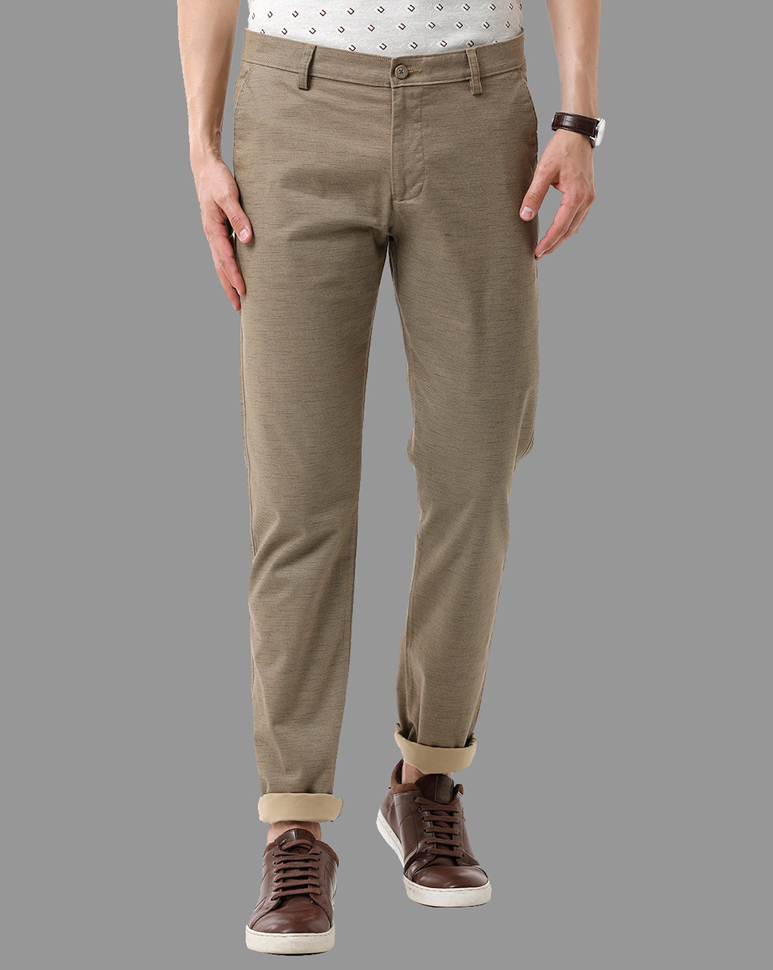 Navy Smart Casual Cotton Trouser – The Collection