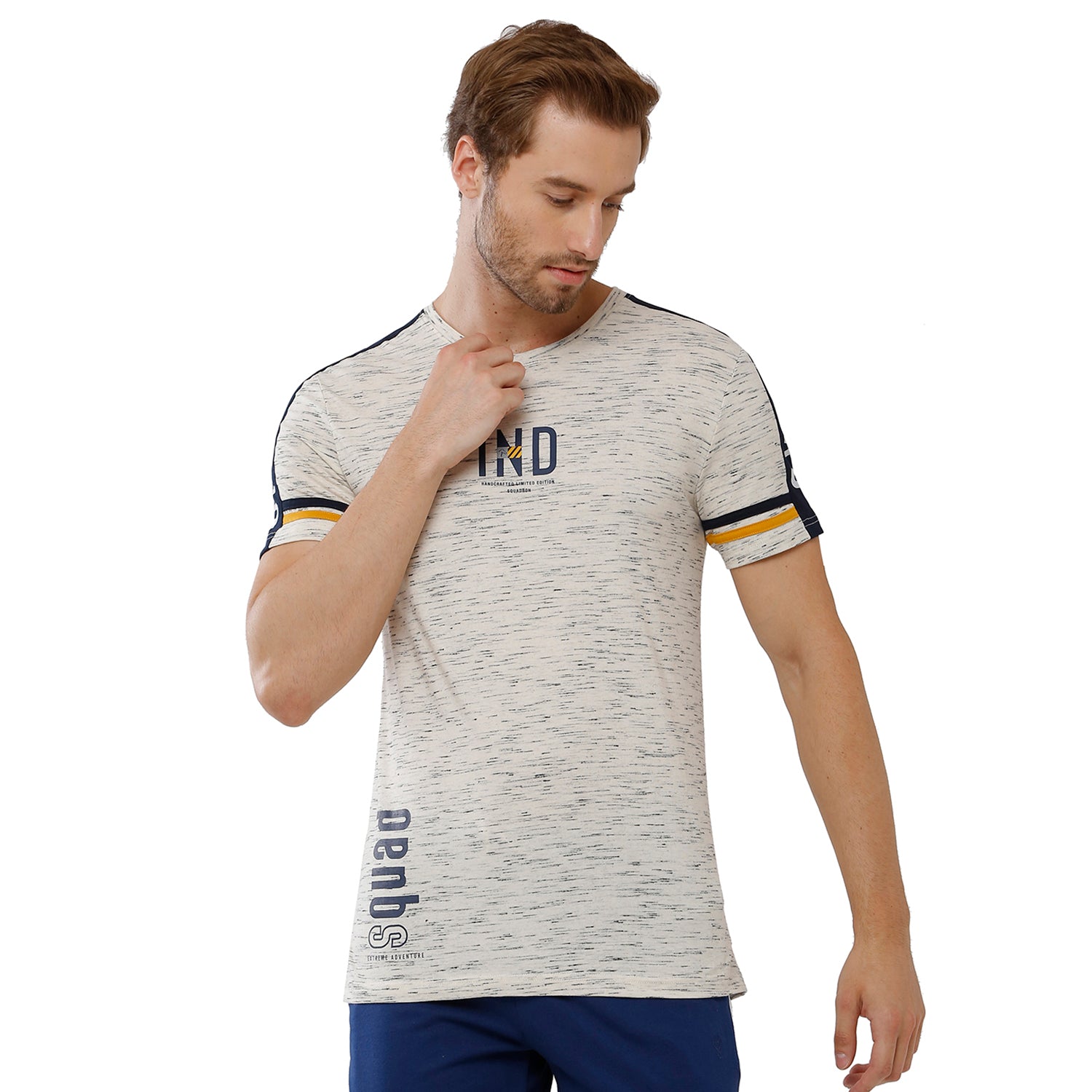Classic Polo Bro Mens Graphic Print Slim Fit Crew Neck T-Shirt -Bcrn 463 B T-shirt Classic Polo 
