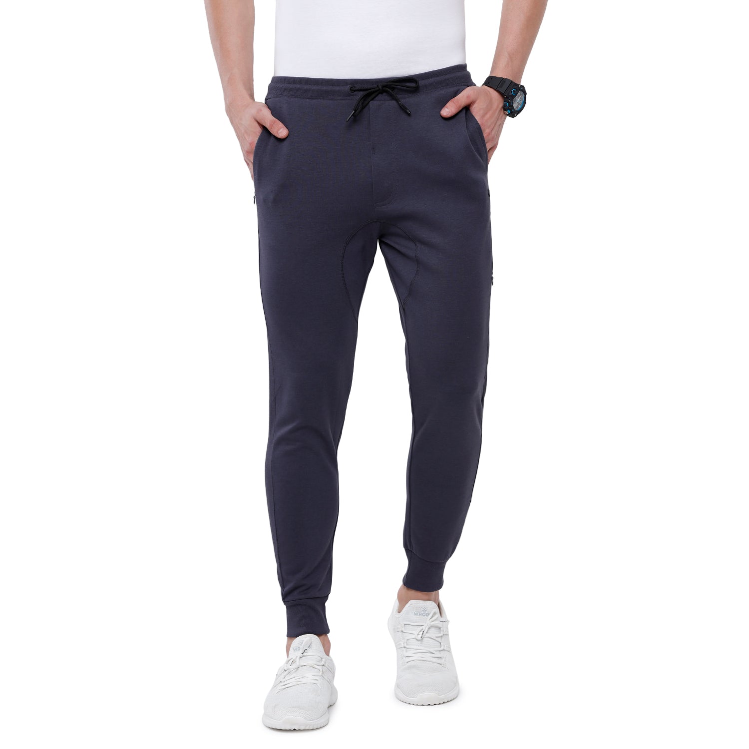 Classic Polo Men's India Ink Solid Mélange Slim Fit Stylish Jogger Pant - Gioz-03 B Track Pants Classic Polo 
