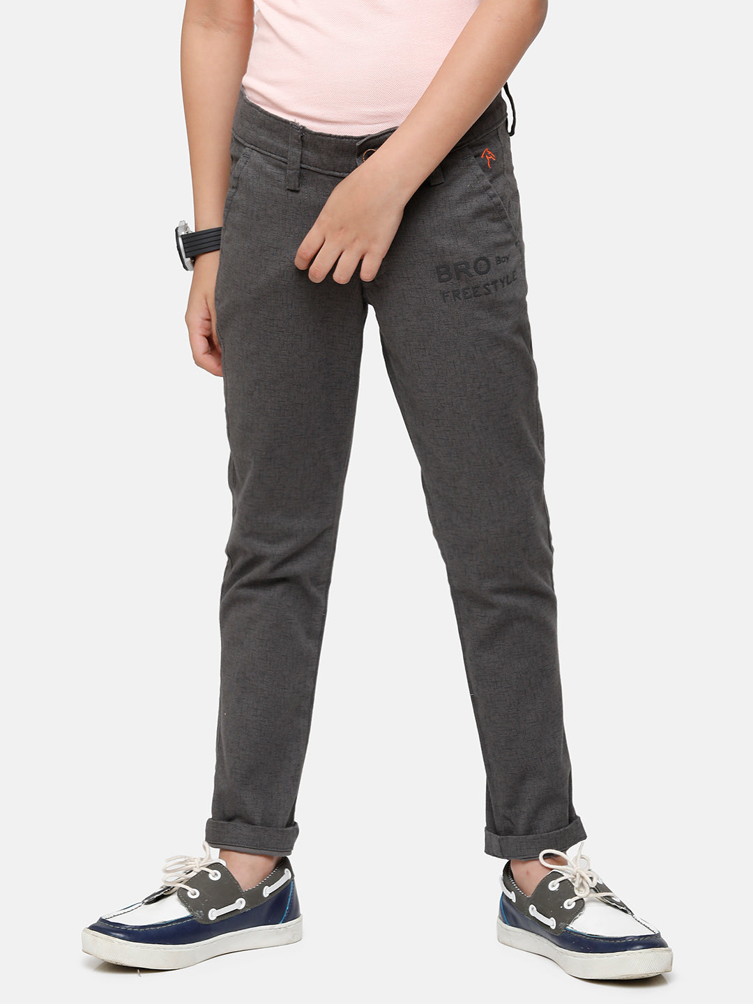 CP Boys Grey Slim Fit Trousers Trouser Classic Polo 