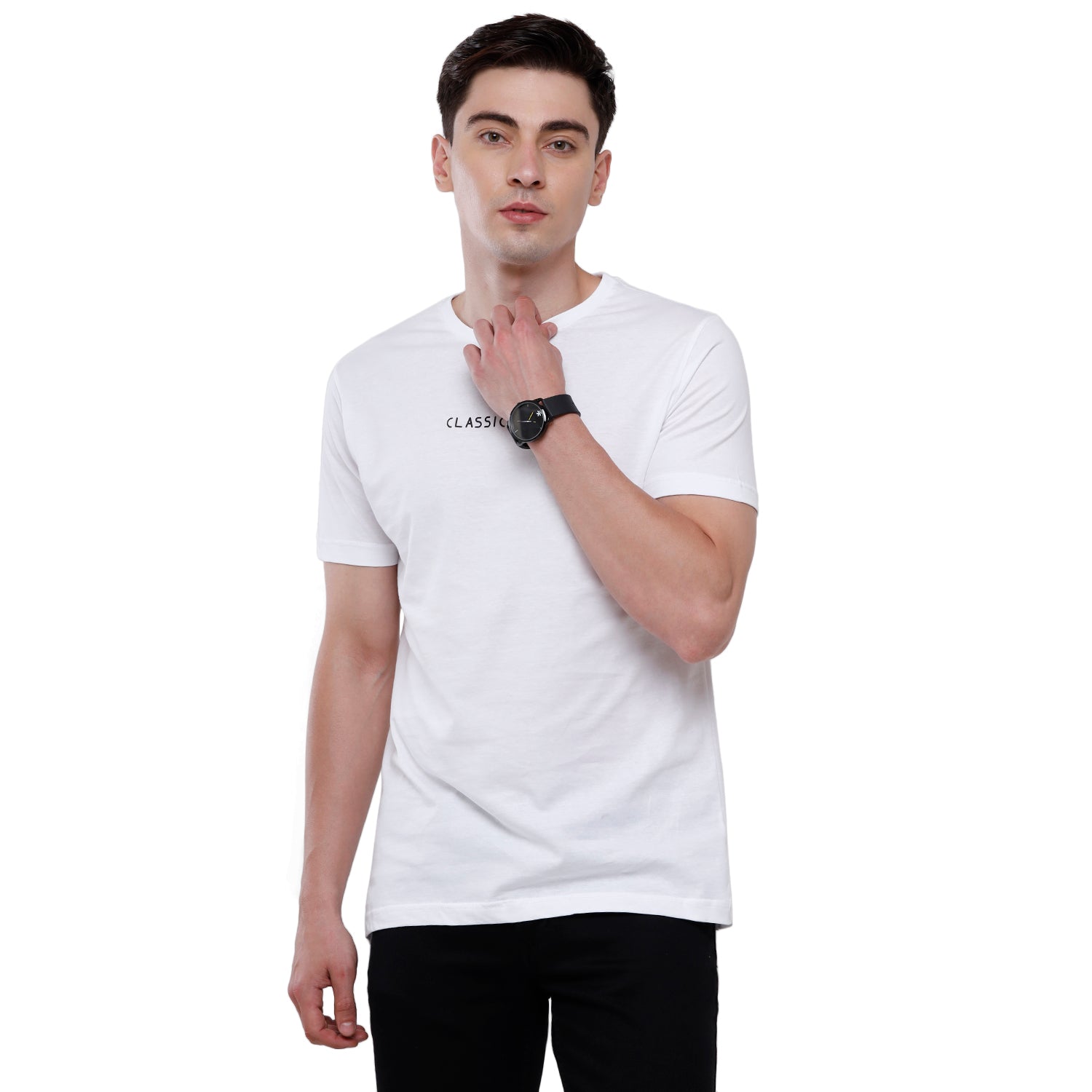Classic polo Men's Basic Solid Single Jersey Crew Half Sleeve Slim Fit T-Shirt ( Trio Pack) - Ceres - 06 Classic Polo 
