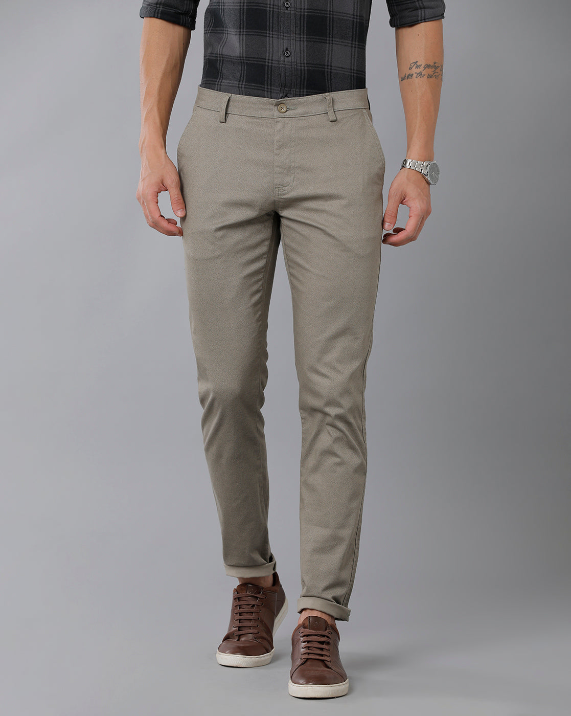 Buy Corneliani Light Brown Regular Fit Trousers for Men Online  Tata CLiQ  Luxury