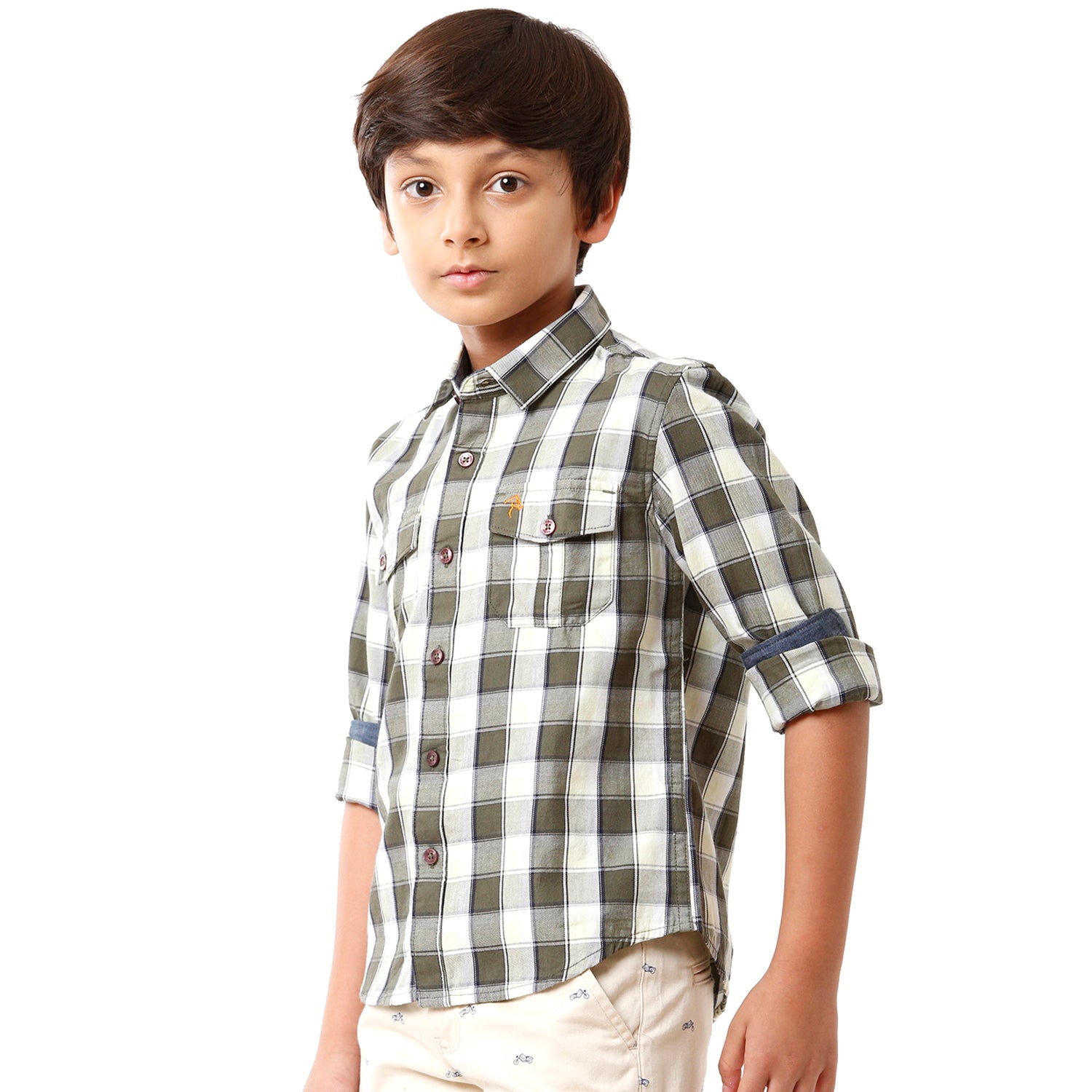 Classic Polo Bro Boys Checked Full Sleeve Slim Fit Multicolor Shirt - BBSH S1 16 B Shirts Classic Polo 
