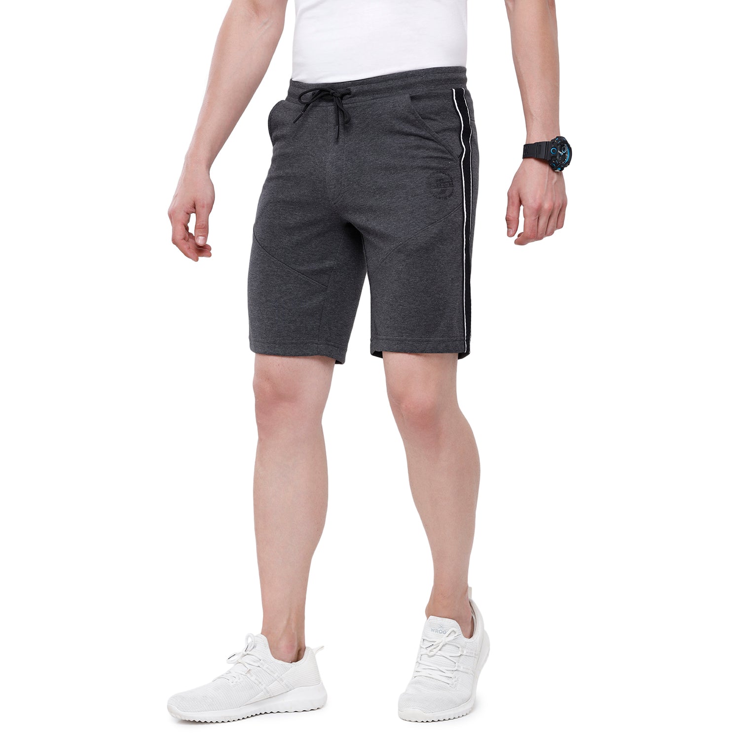 Classic Polo Men's Denim Melange Printed Slim Fit Stylish Shorts - Cielo - 03 A shorts Classic Polo 