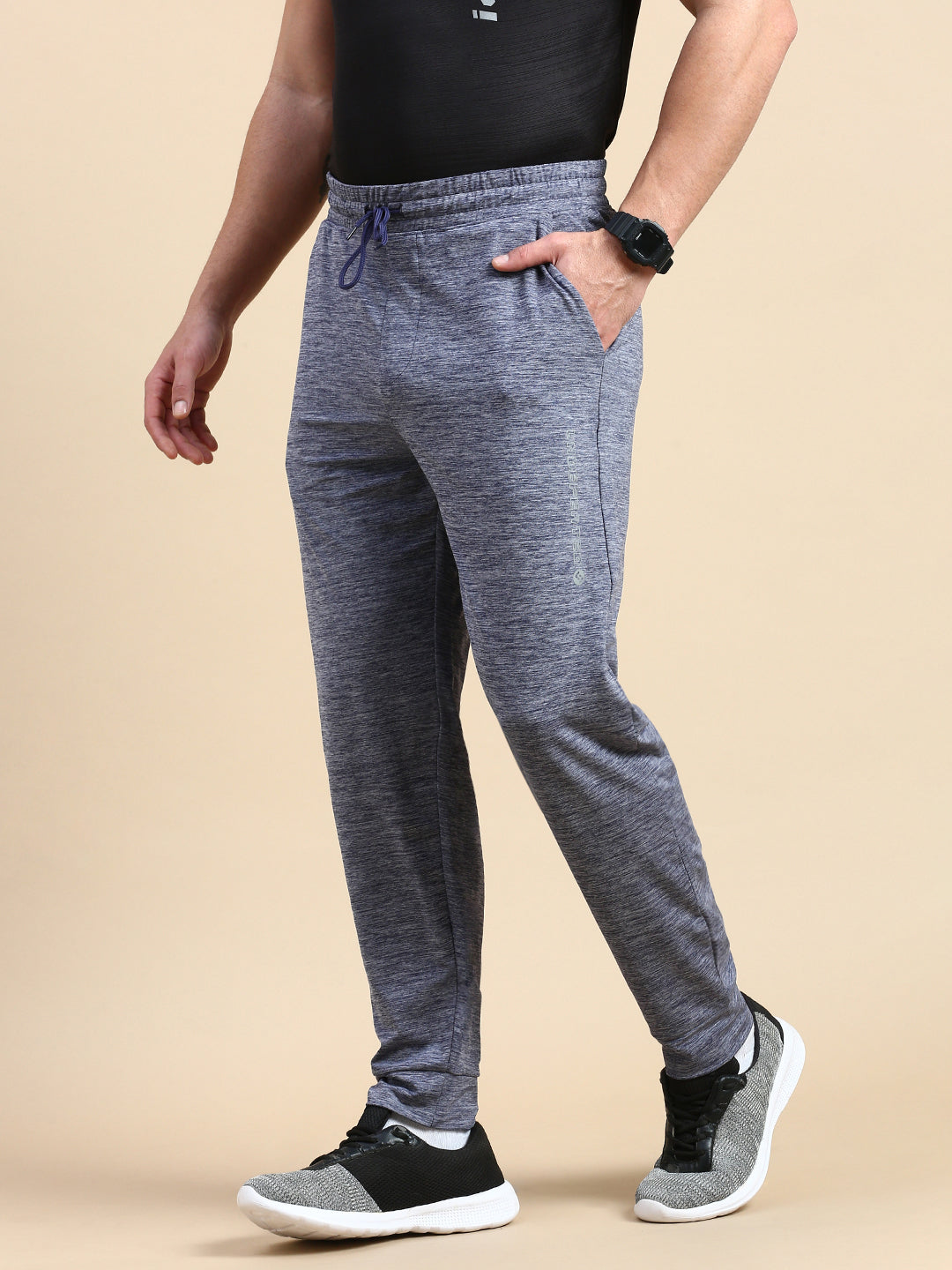Classic Polo Men's Bottom Polyester Grey Slim Fit Active Wear Track Pants | GEN-X-TP-03 C