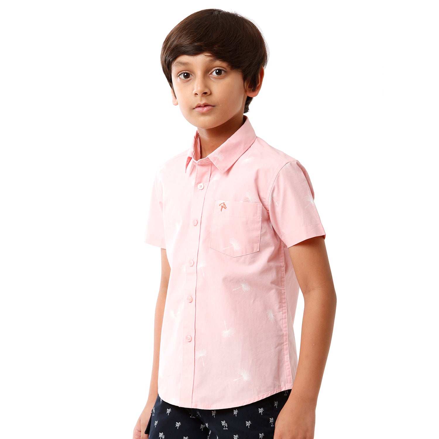 Classic Polo Bro Boys Printed Half Sleeve Slim Fit Pink Color Shirt - BBSH S2 04 B Shirts Classic Polo 