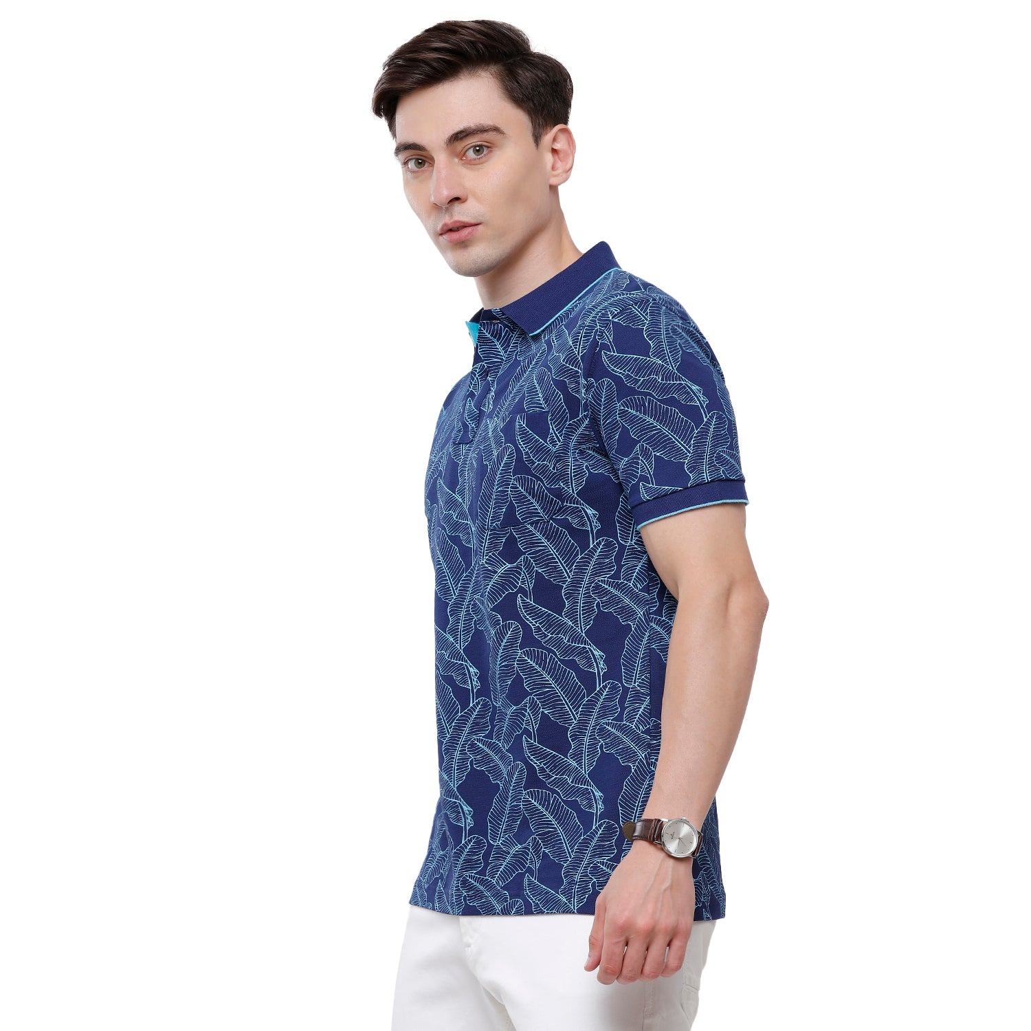 Classic Polo Mens Printed Half Sleeve Slim Fit T-Shirt (BEAU - 137 A SF P) T-shirt Classic Polo 