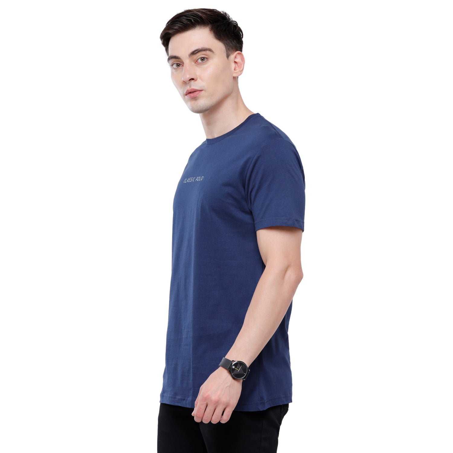 Classic polo Men's Basic Solid Single Jersey Crew Half Sleeve Slim Fit T-Shirt ( Trio Pack) - Ceres - 05 Classic Polo 