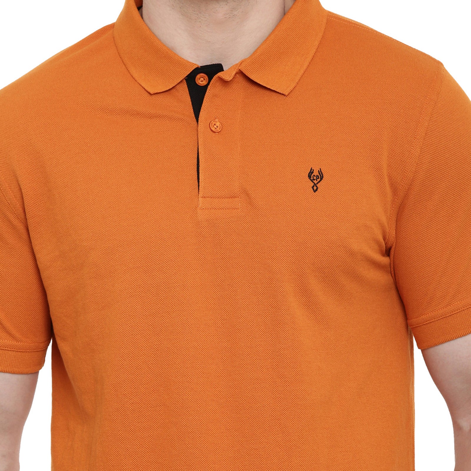 Men's Dark Peach Authentic Fit Polo T-Shirt - 4SSN212 T-shirt Classic Polo 