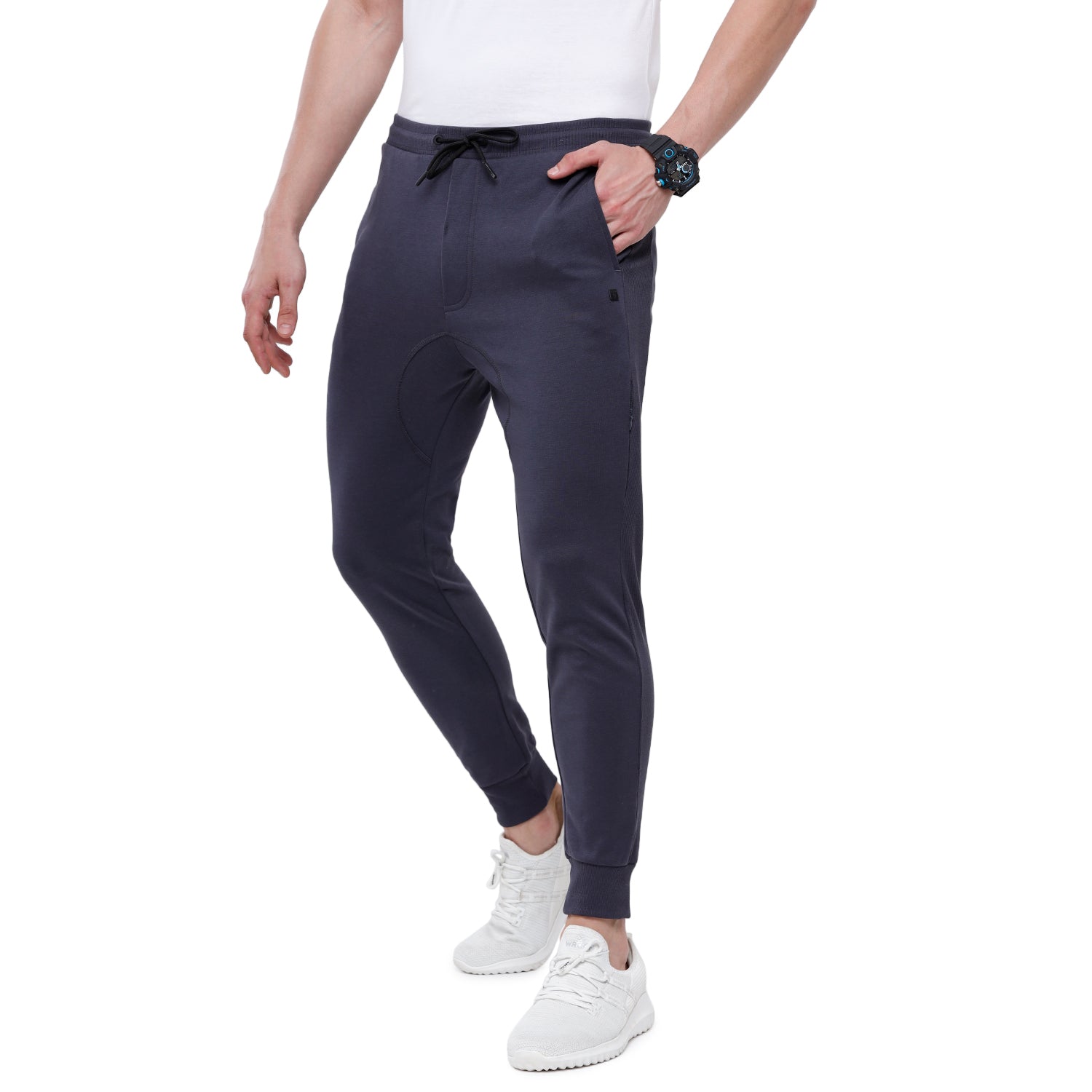 Classic Polo Men's India Ink Solid Mélange Slim Fit Stylish Jogger Pant - Gioz-03 B Track Pants Classic Polo 