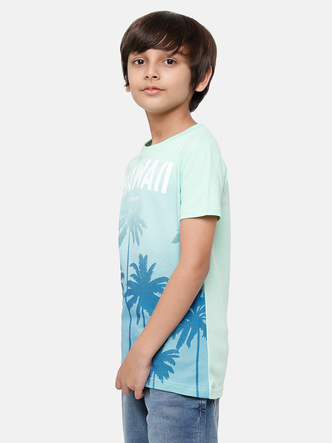 CP Boys White Slim Fit Round Neck T-Shirt T-shirt Classic Polo 