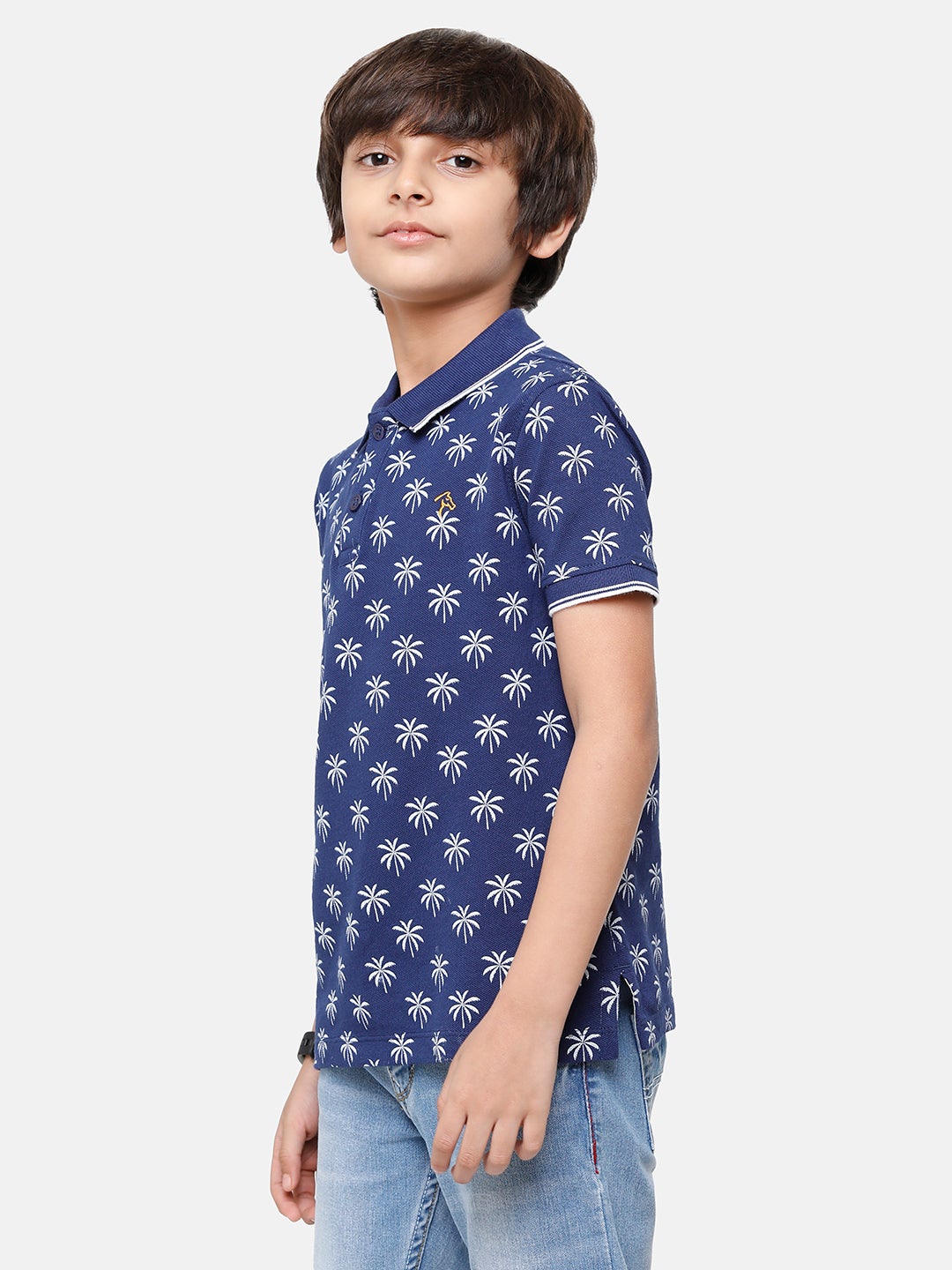 CP Boys Blue Slim Fit Polo Neck T-Shirt T-shirt Classic Polo 