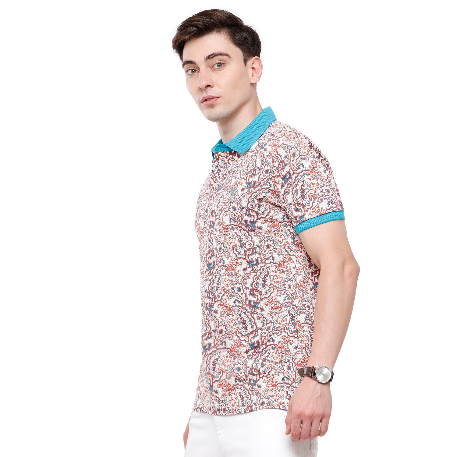 Swiss Club Mens Printed Half Sleeve Slim Fit T-Shirt (STAG - 205 B SF P) T-shirt Swiss Club 