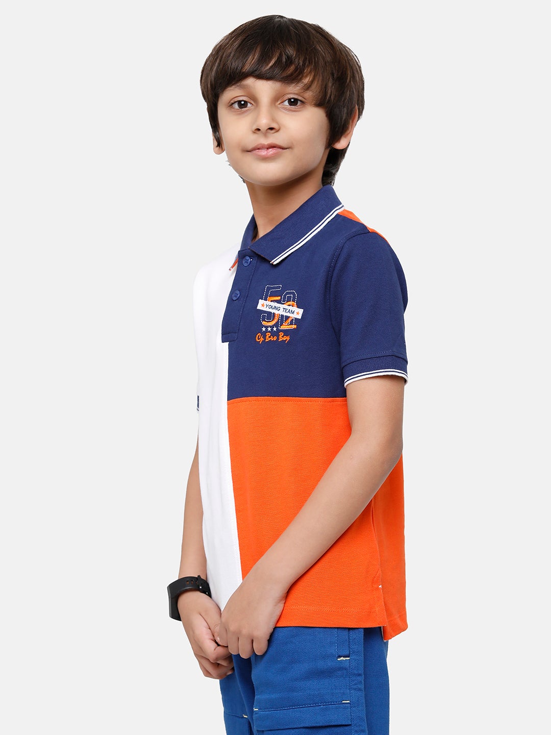 CP Boys Multicolor Slim Fit Polo Neck T-Shirt T-shirt Classic Polo 