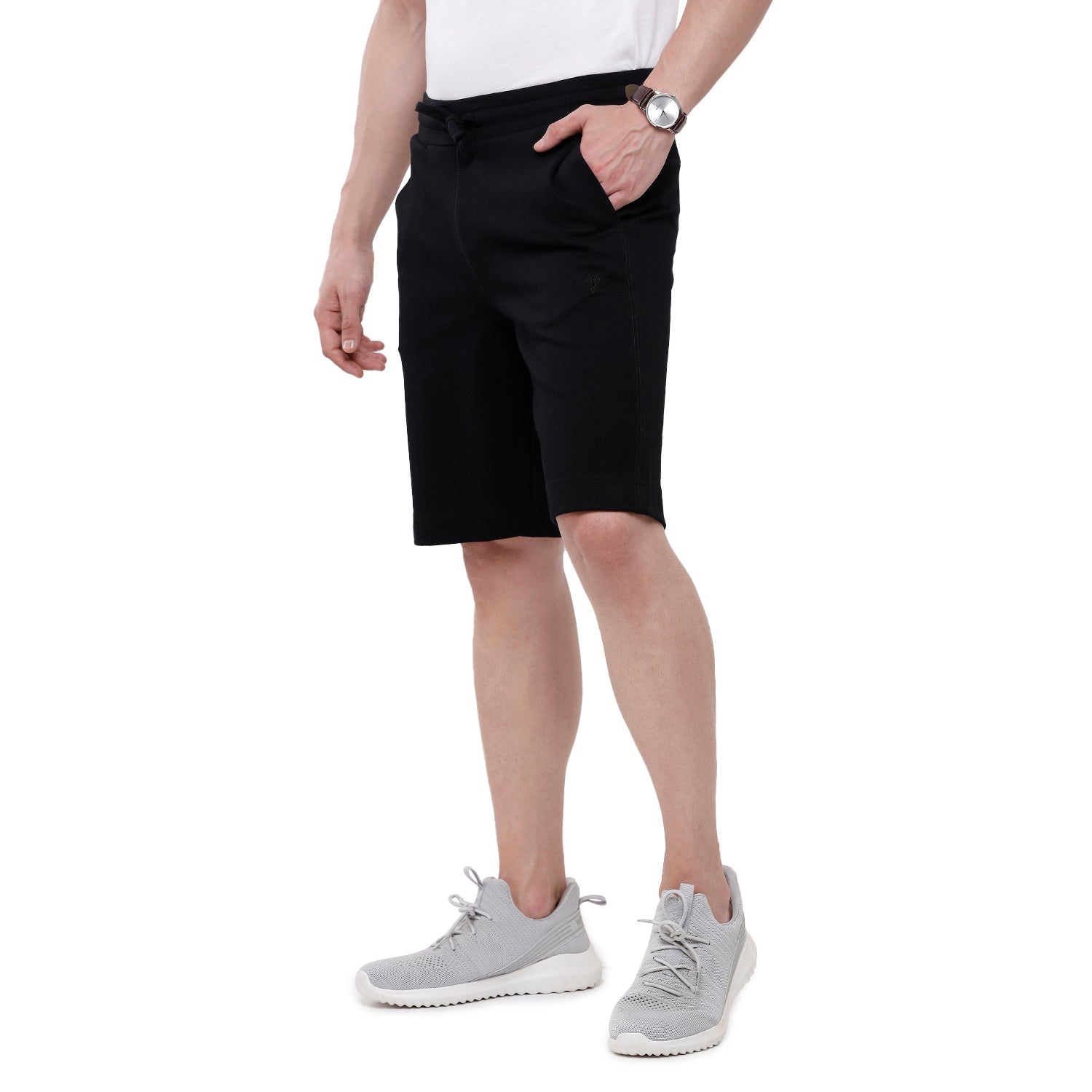 Classic Polo Mens SolidSlim Fit Shorts (NOS-DYNA - E.BLACK) Classic Polo 