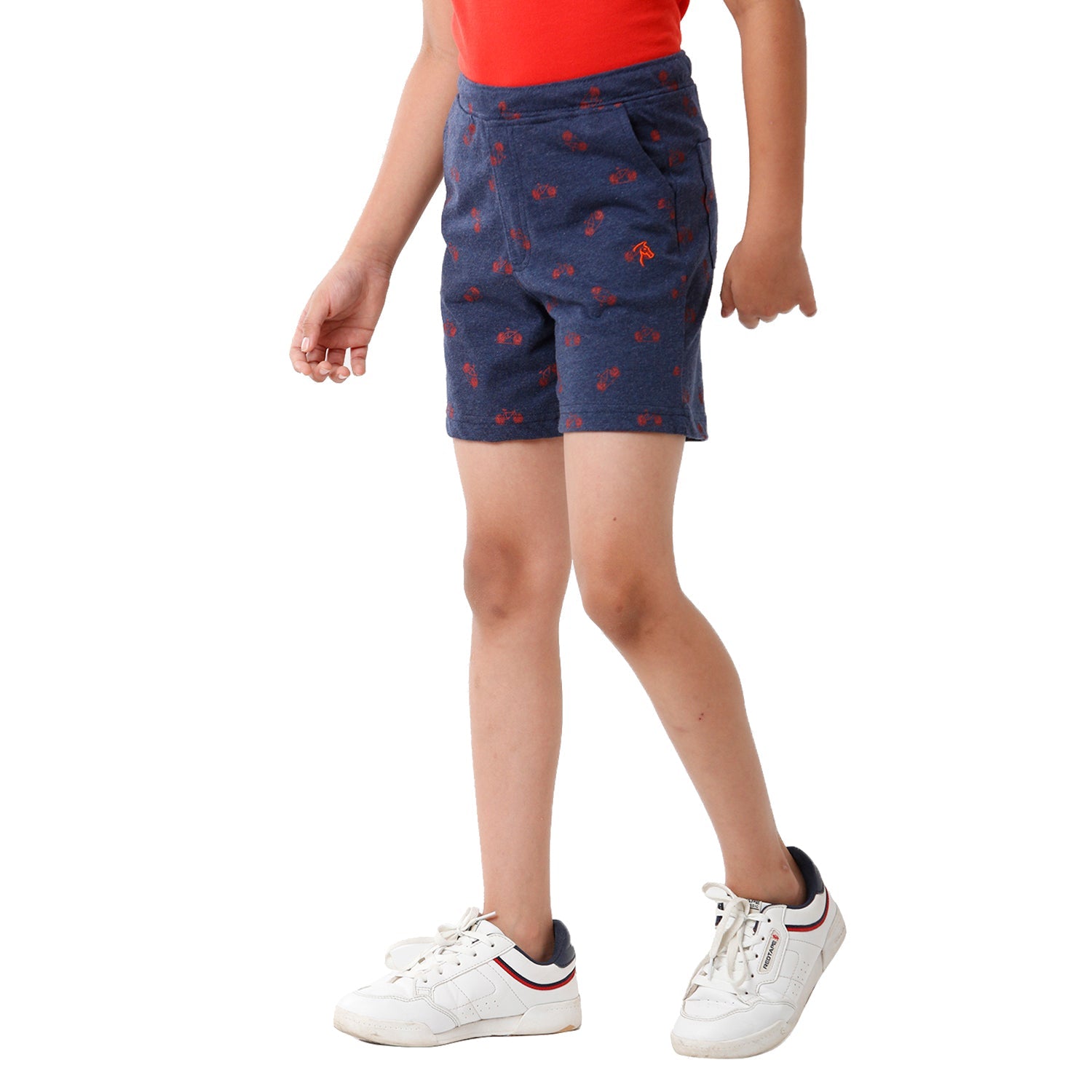 Classic Polo Bro Boys 100% Cotton Printed Slim Fit Blue Color Cotton Shorts - BBTS 03 A Shorts Classic Polo 