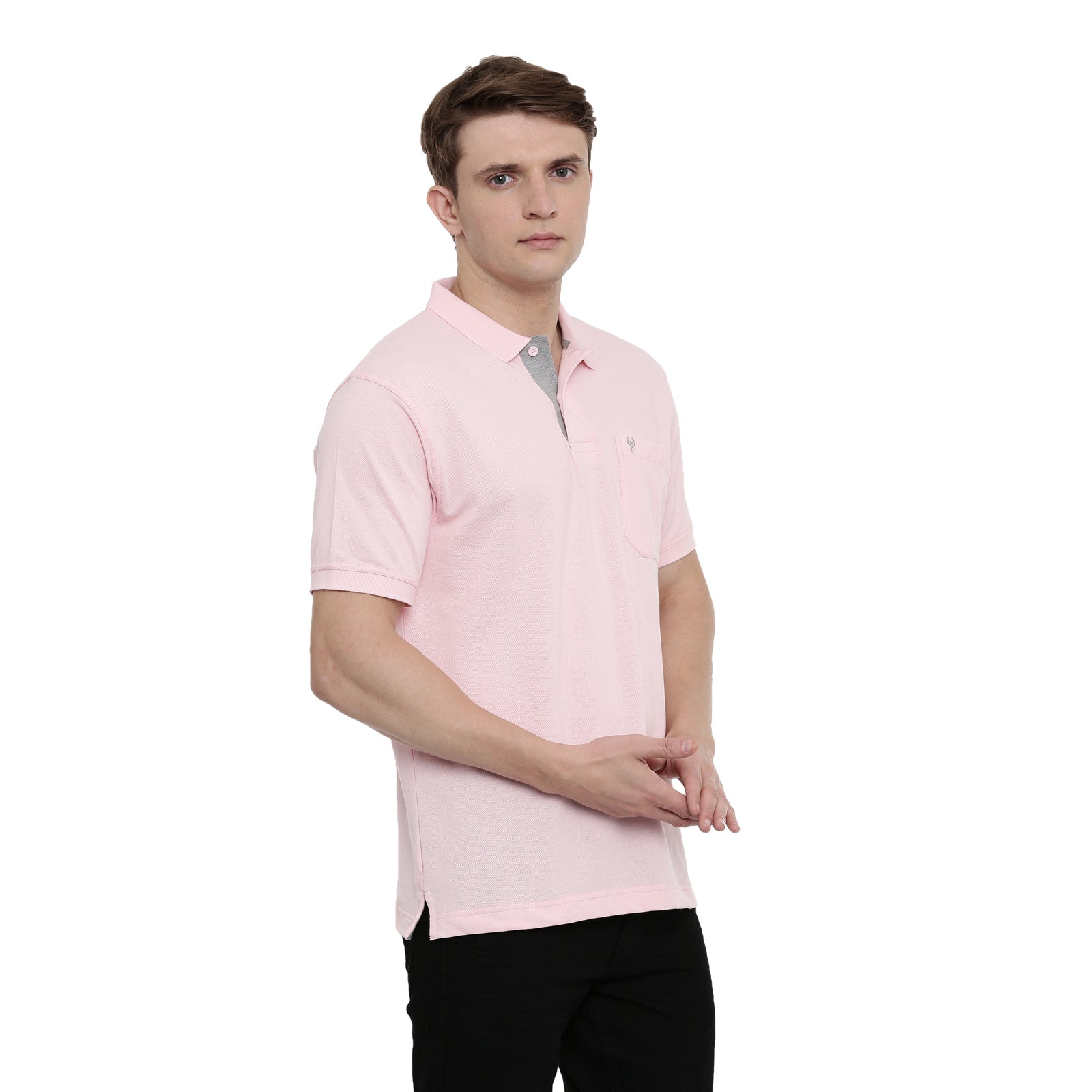 Men's Pink Polo Authentic Fit T-Shirt - 4SSN 216 T-shirt Classic Polo 