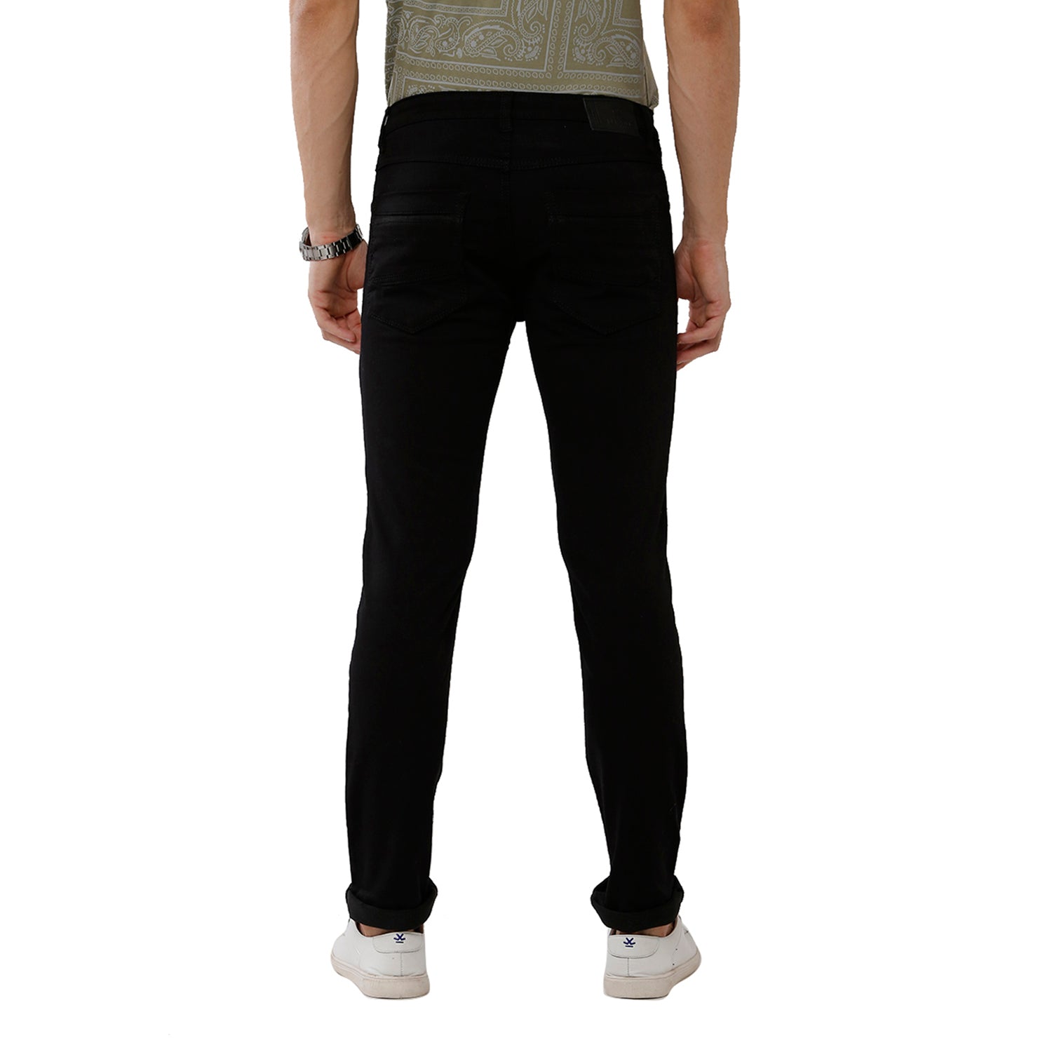 Classic Polo Mens 100% Cotton Solid Slim Fit Black Color Denim - Cpdn1-10 Jeans Classic Polo 