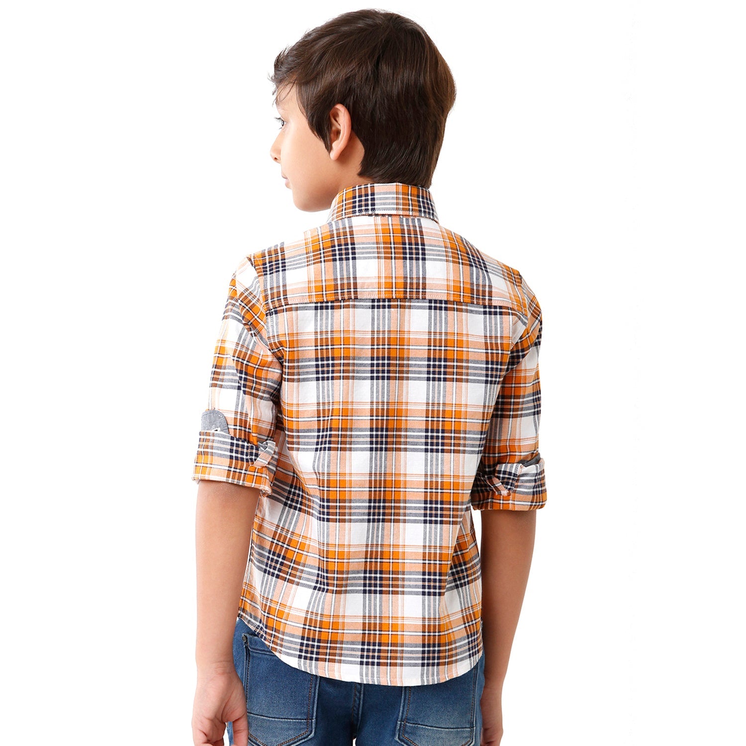 Classic Polo Bro Boys Checked Full Sleeve Slim Fit Multicolor Shirt - BBSH S2 23 B Shirts Classic Polo 