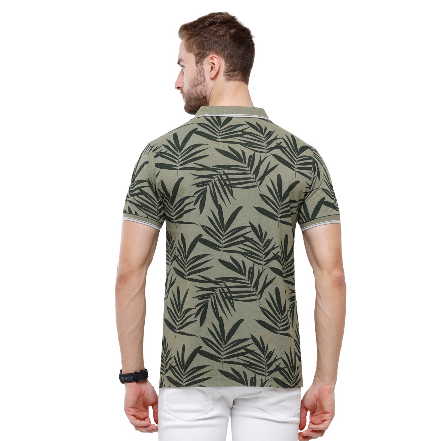 Swiss Club Mens Printed Slim Fit Half Sleeve Polo Neck T-Shirt (STAG - 209 B SF P) T-shirt Swiss Club 