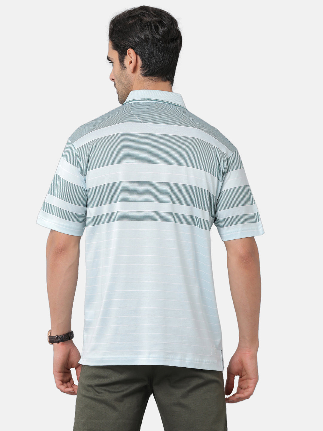 Classic Polo Mens Striped Authentic Fit Polo Neck Multicolor T-Shirt | Ultimo-273A