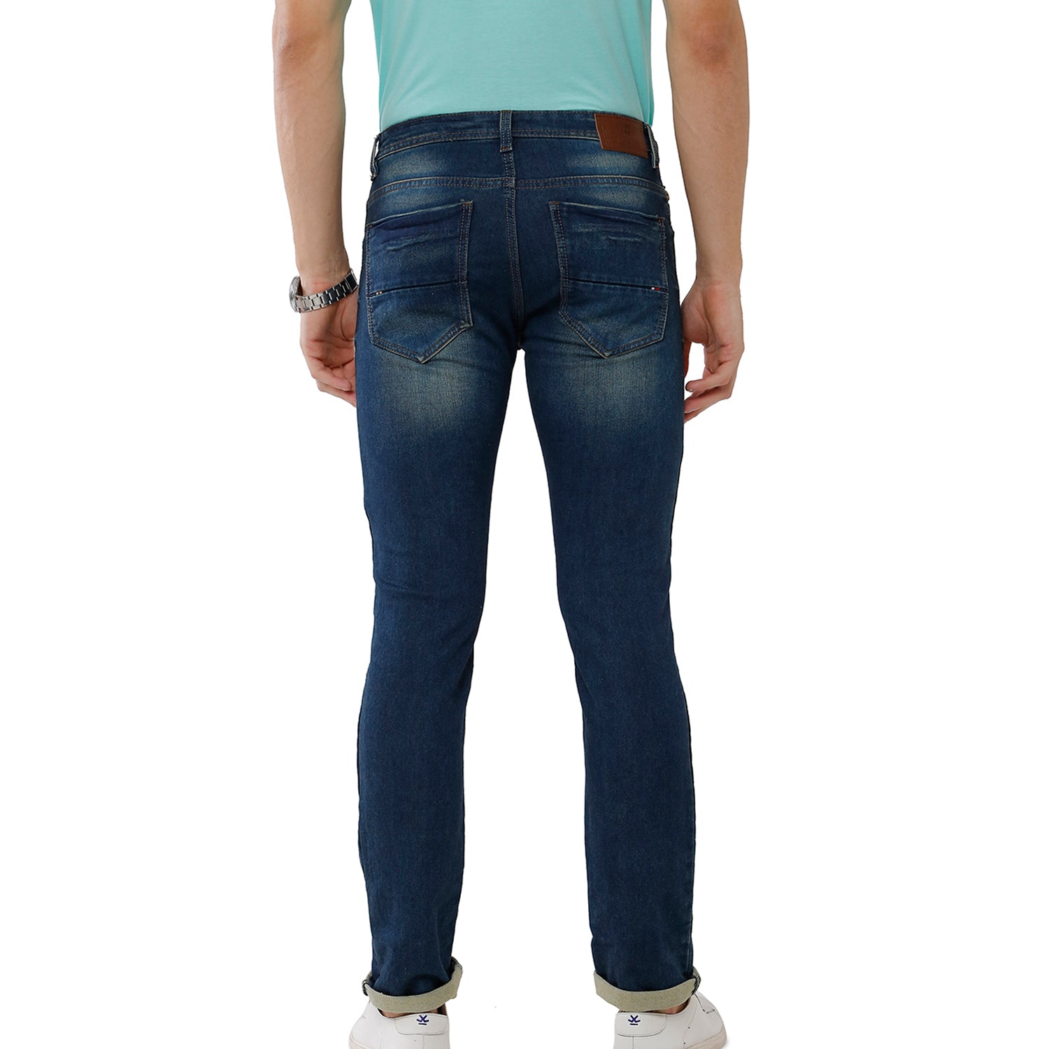 Flared 100% cotton jeans - Blue | Benetton