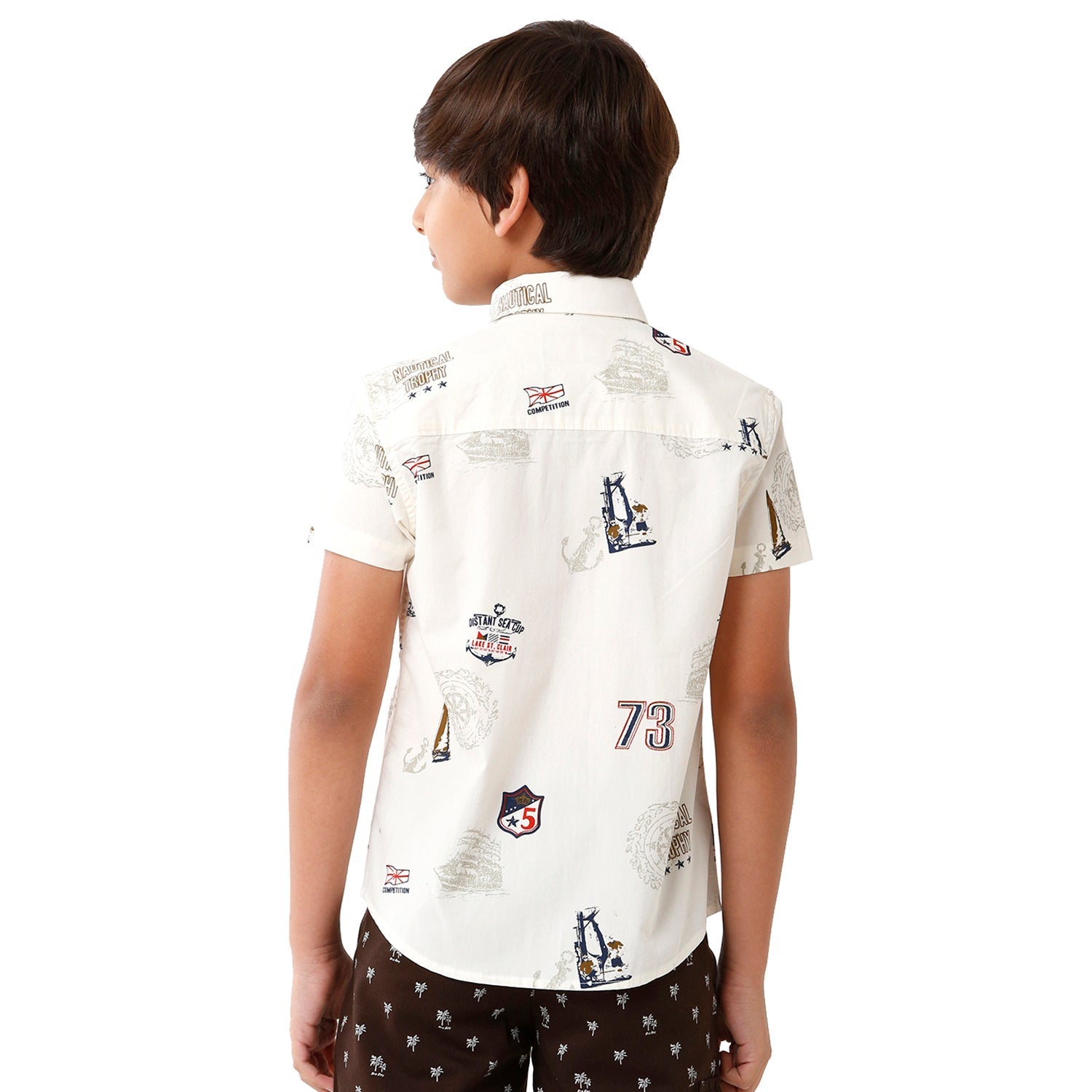 Classic Polo Bro Boys Printed Half Sleeve Slim Fit Multicolor Shirt - BBSH S2 03 B Shirts Classic Polo 