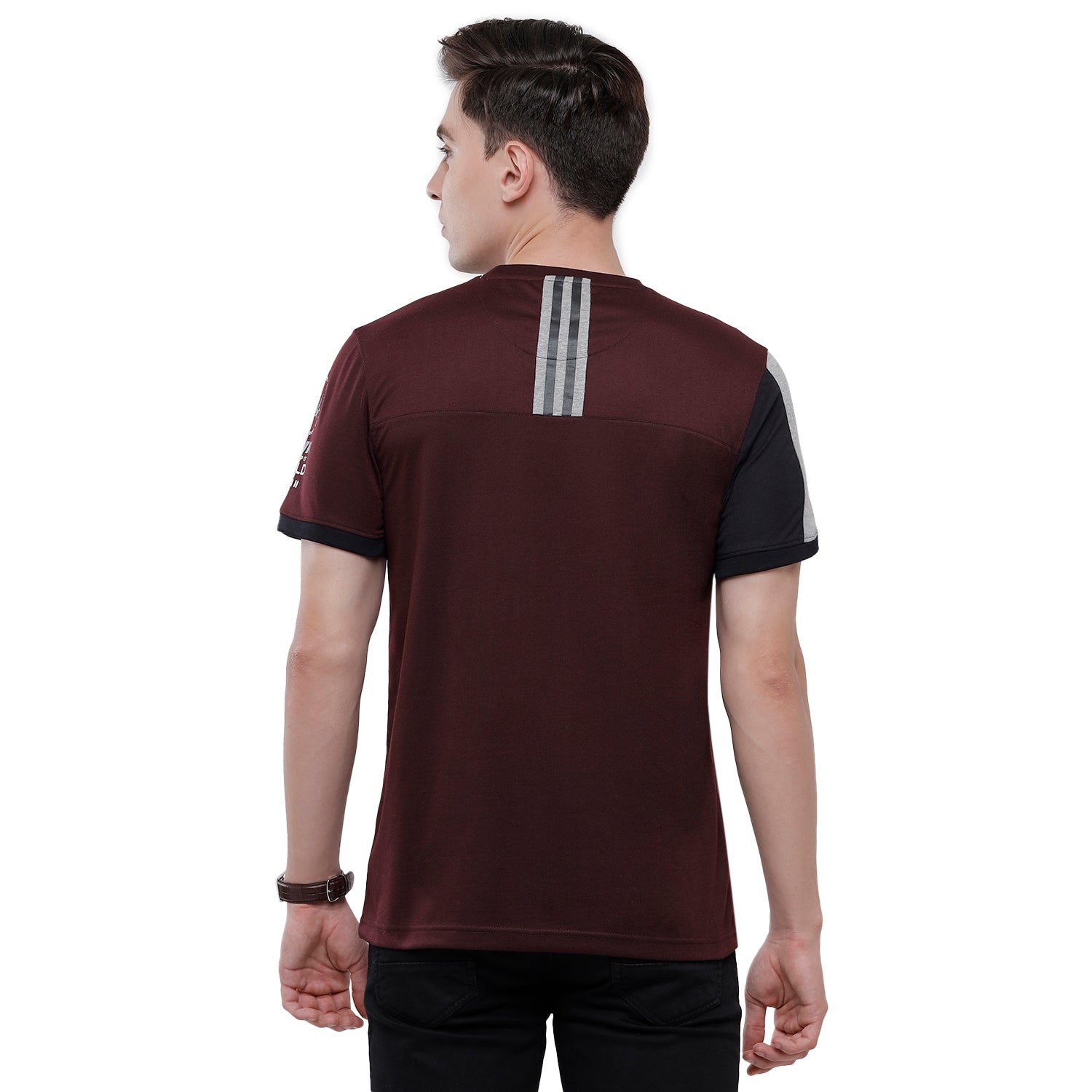 Swiss Club Mens Chest Print Half Sleeve Slim Fit T-Shirt (CUB - 41 A SF C) T-shirt Swiss Club 