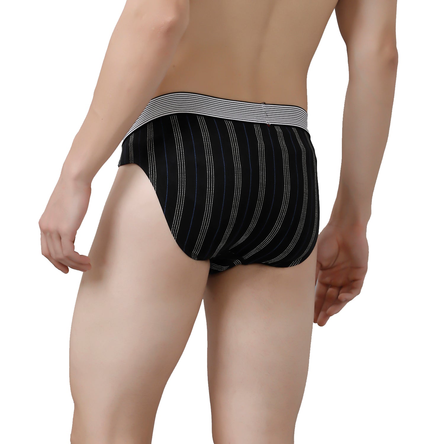 CP BRO Men's Printed Briefs with Exposed Waistband Value Pack - Multicolor (Pack of 5)