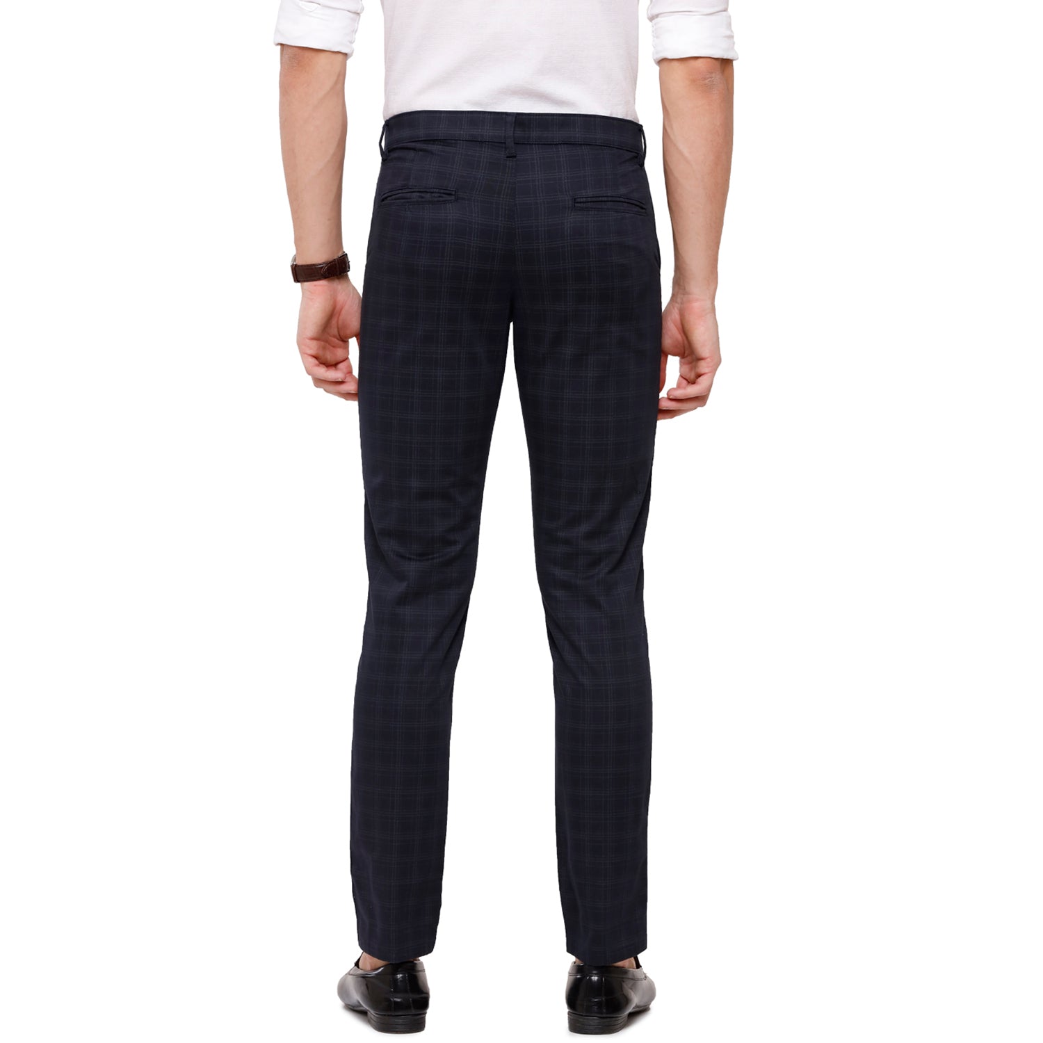Swiss Club Mens Navy Solid Slim Fit Trousers (T-SC-38 A-NAV-CF-LY) T-shirt Swiss Club 