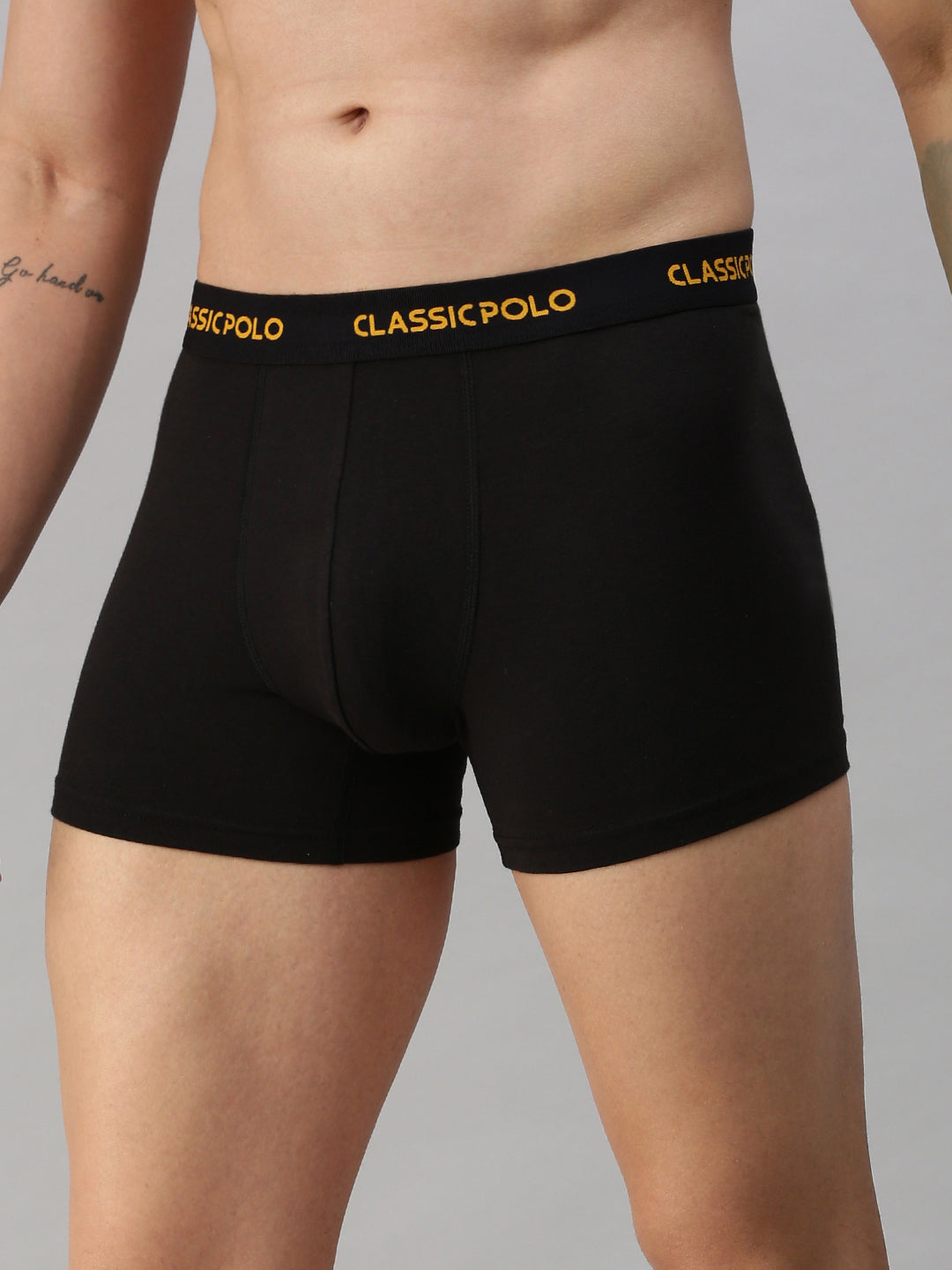 Classic Polo Men's Modal Solid Trunk | Glance - Black