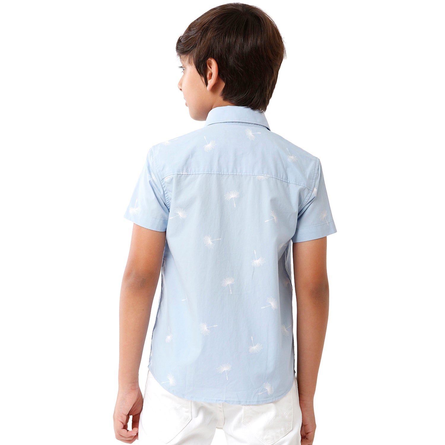 Classic Polo Bro Boys Printed Half Sleeve Slim Fit Light Blue Color Shirt - BBSH S2 04 A Shirts Classic Polo 