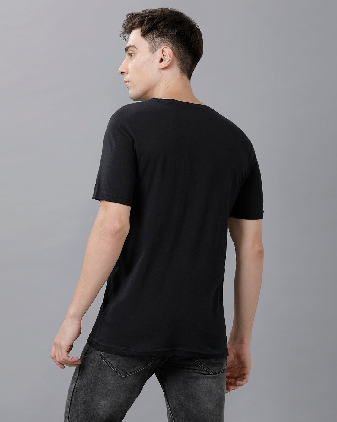 CP BRO Men's Cotton Color Block Half Sleeve Slim Fit Round Neck Multicolor T-Shirt | Brcn 504