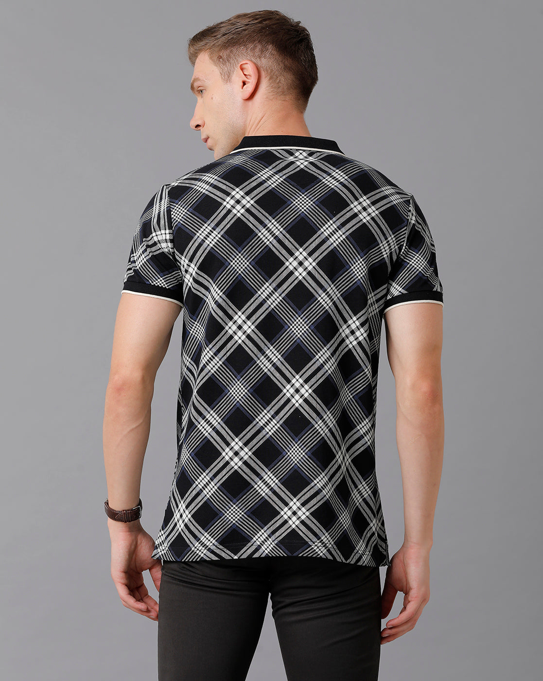 CP BRO Men's Cotton Printed Slim Fit Multicolor T-Shirt | Brp - 341 A