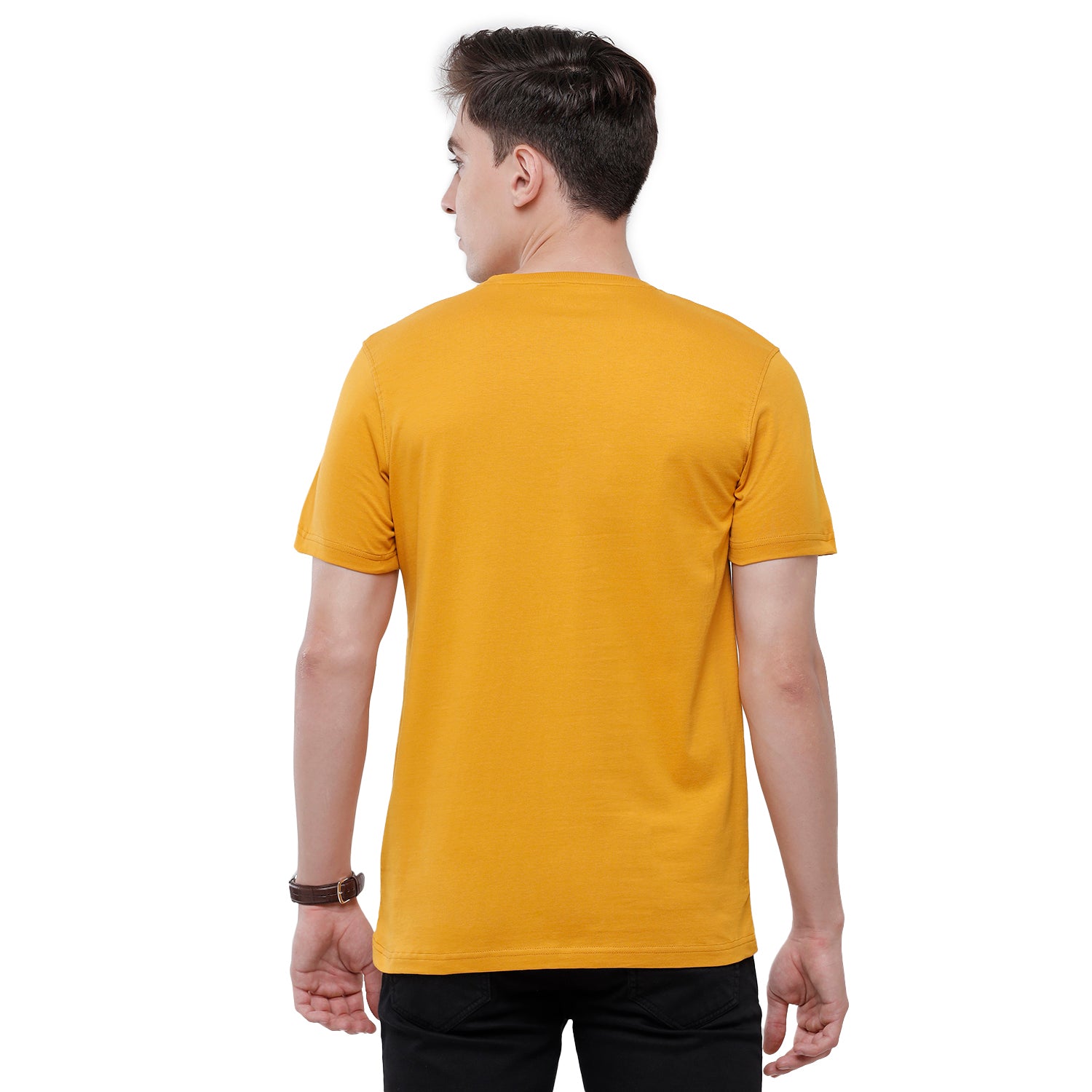 Classic Polo Mens Printed Half Sleeve Slim Fit T-Shirt (BALENO - 403 B SF C) T-shirt Classic Polo 