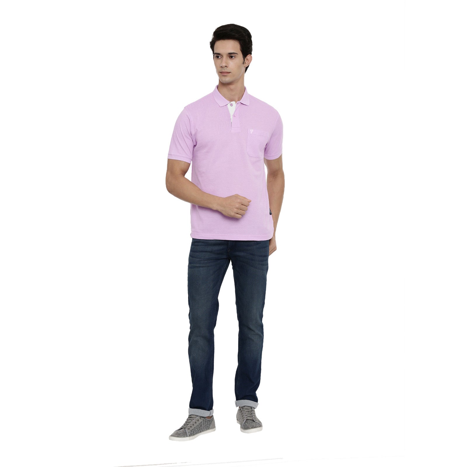 Classic polo Men's Polo Neck Mild Purple Authentic Fit T-shirt - 4SSN 217 T-shirt Classic Polo 