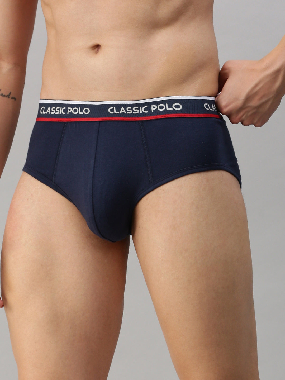 Classic Polo Men's Modal Solid Brief Scarce Blue