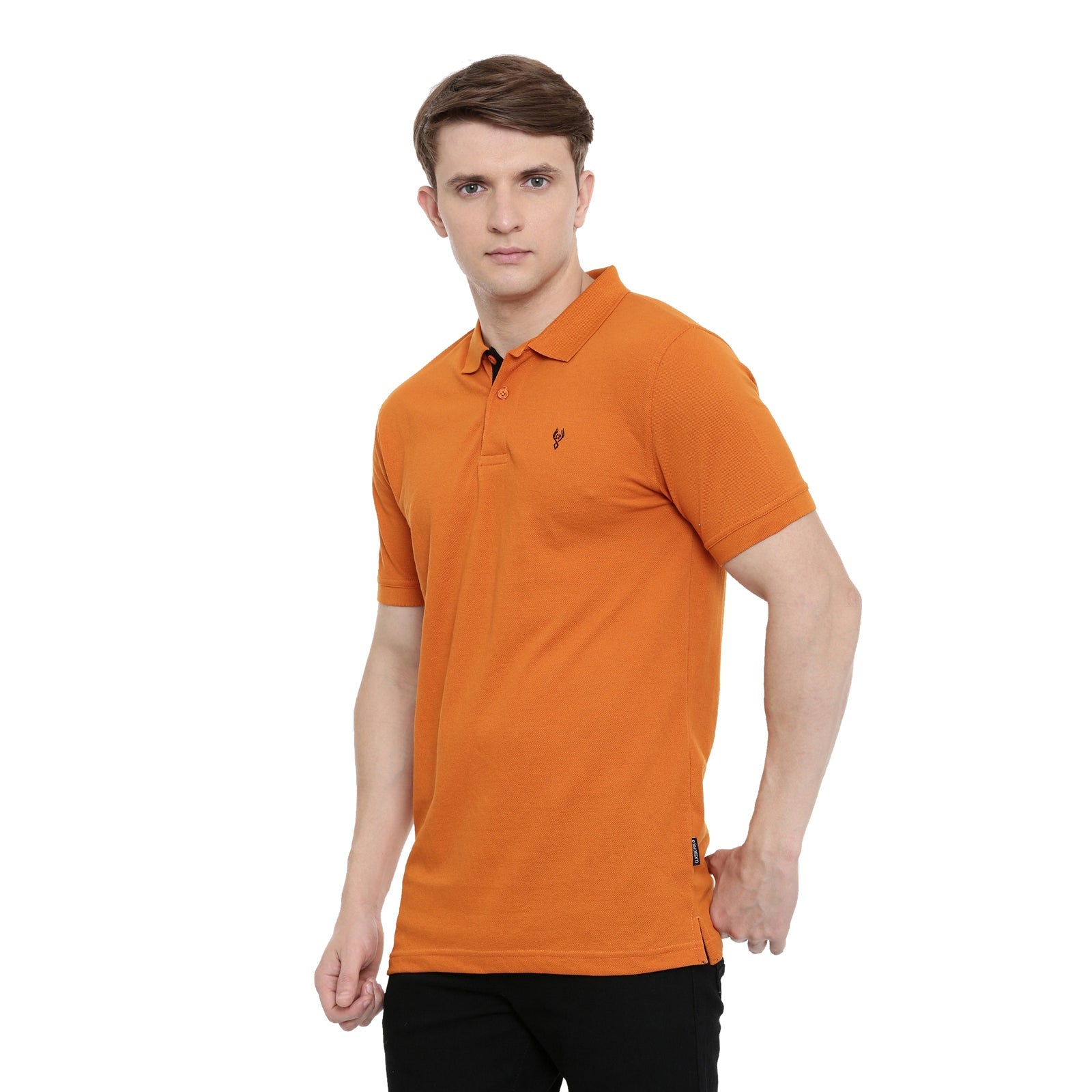 Men's Dark Peach Authentic Fit Polo T-Shirt - 4SSN212 T-shirt Classic Polo 