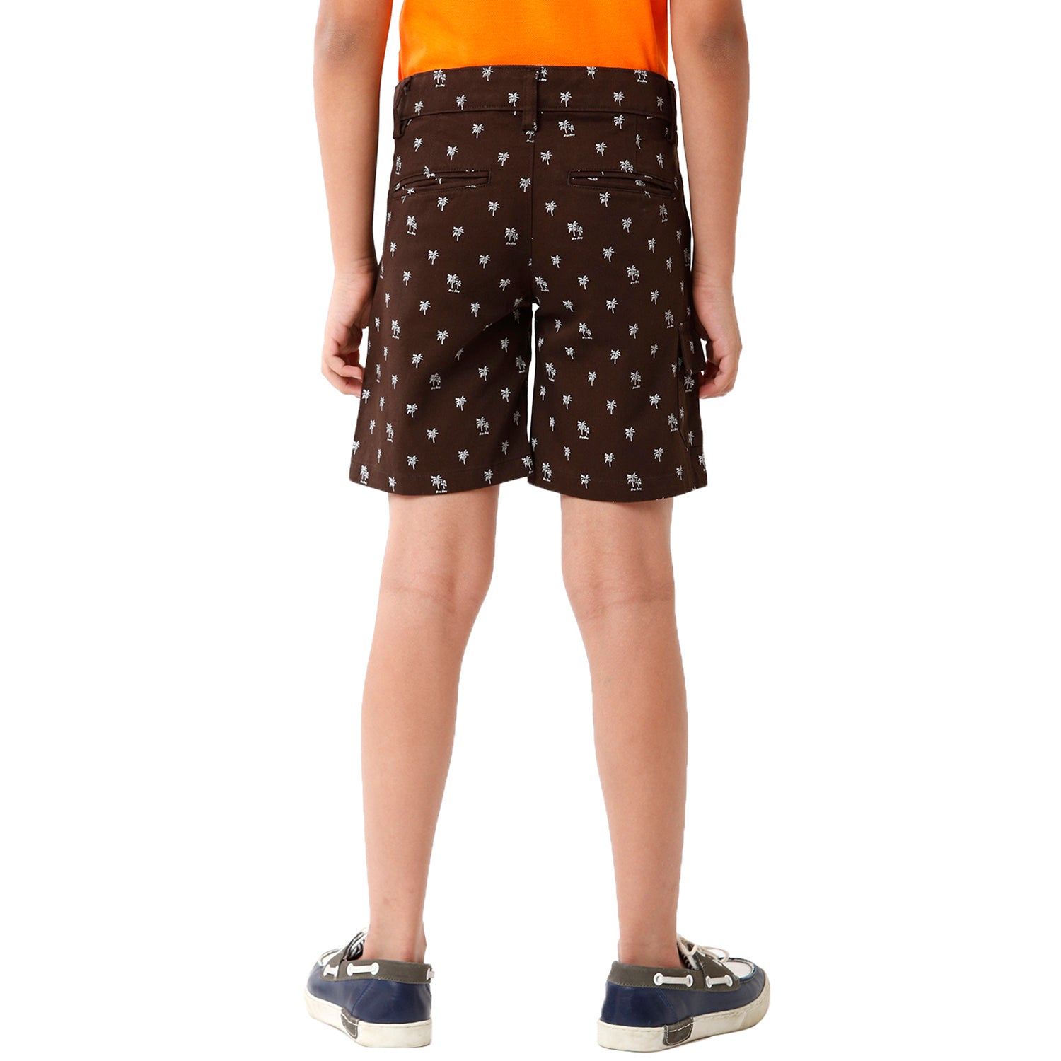 Classic Polo Bro Boys Printed Slim Fit Brown Color Cotton Shorts - BBSHRT S2 1C Shorts Classic Polo 