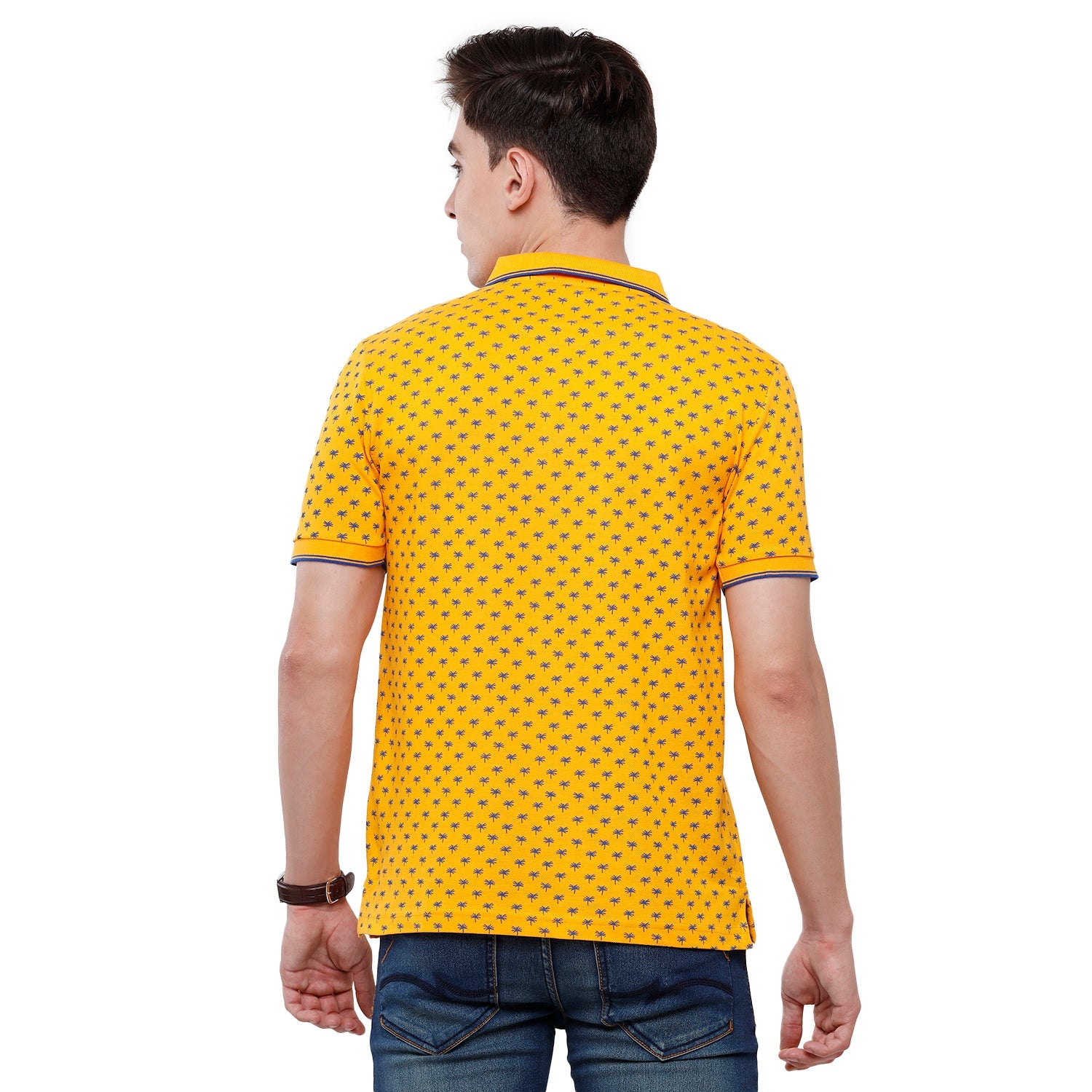 Classic Polo Mens Printed Half Sleeve Slim Fit T-Shirt (BEAU - 129 A SF P) T-shirt Classic Polo 