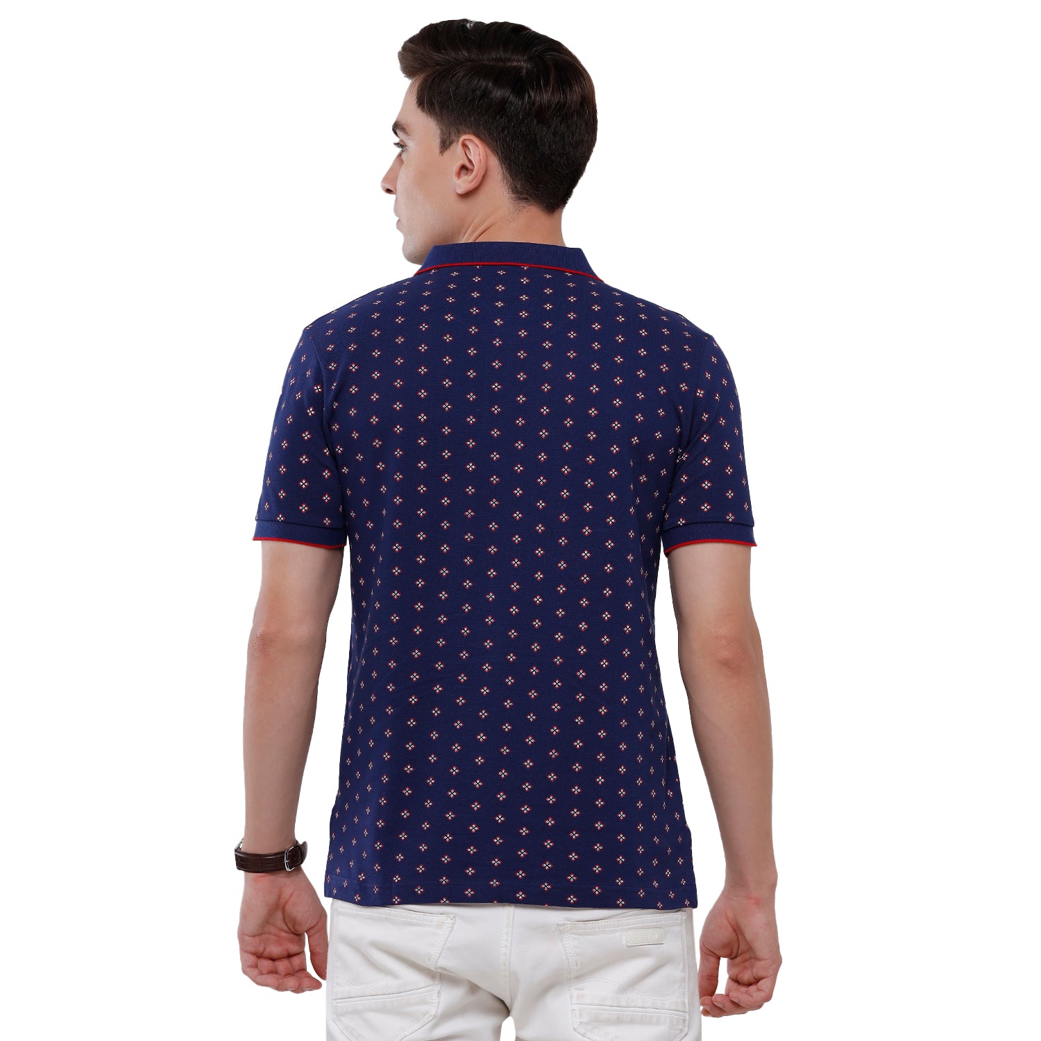 Classic Polo Mens Printed Half Sleeve Slim Fit T-Shirt (BEAU - 130 A SF P) T-shirt Classic Polo 