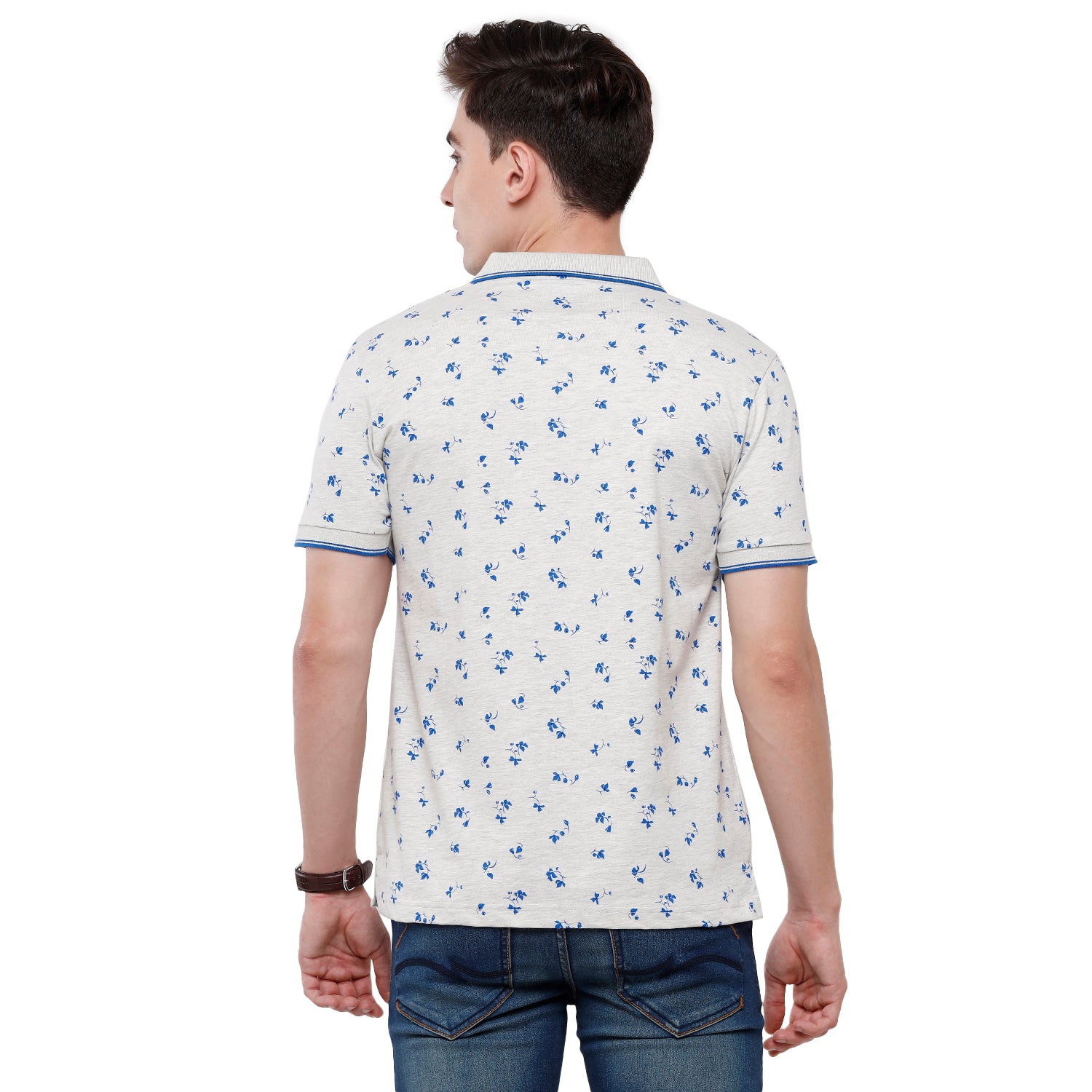Classic Polo Mens Printed Half Sleeve Slim Fit T-Shirt (BELLO - 162 B SF P) T-shirt Classic Polo 
