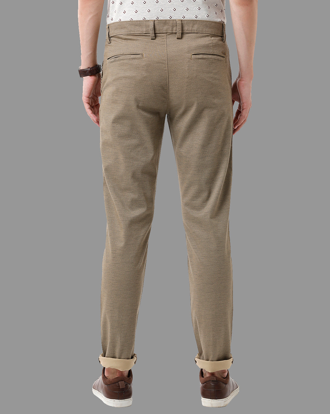 Casual Trousers in Light Khaki colour - urban clothing co.